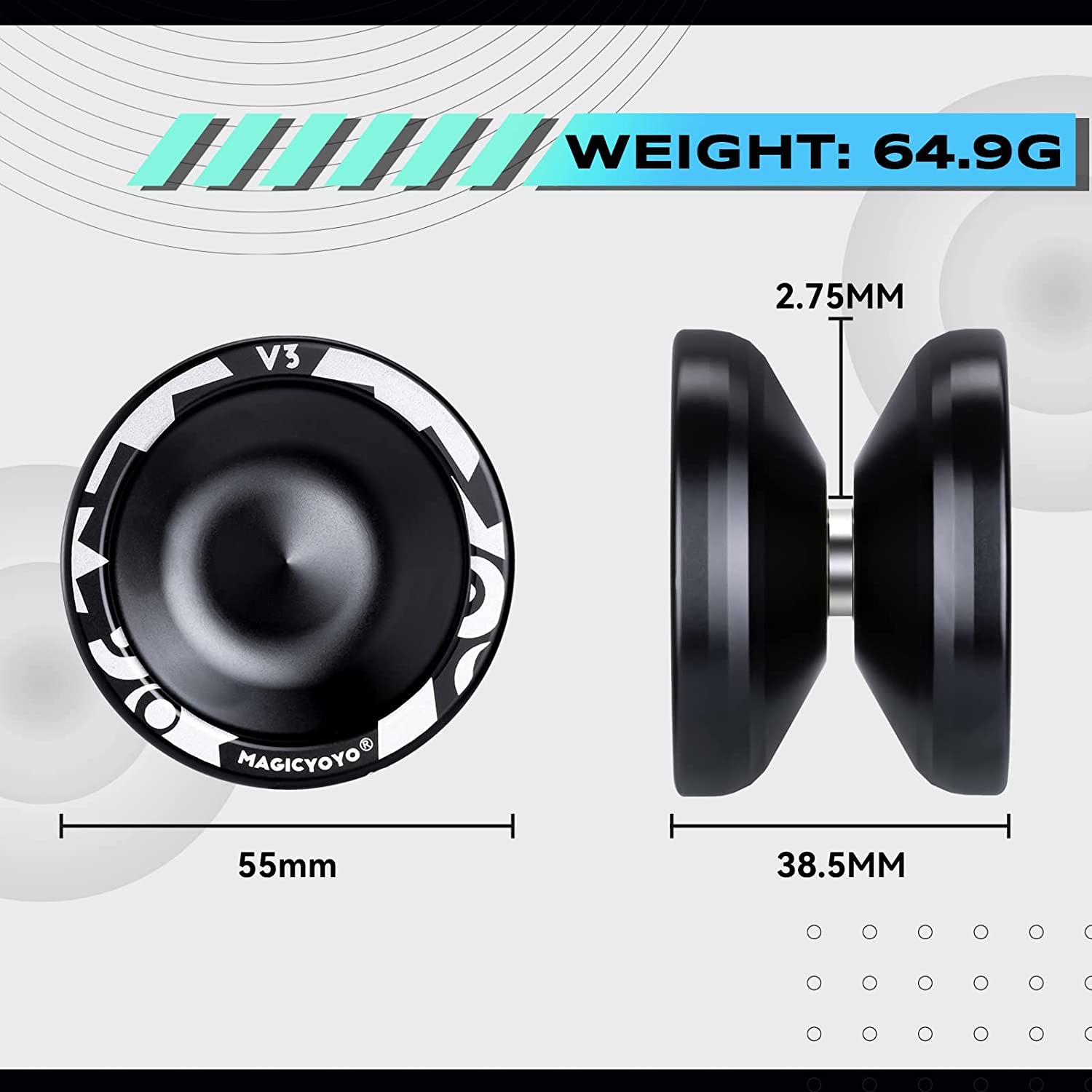 Foto 5 | Yoyo Magicyoyo V3 Metal + K2 Plastic Para Niños Con Funda Y Cuerdas - Venta Internacional.