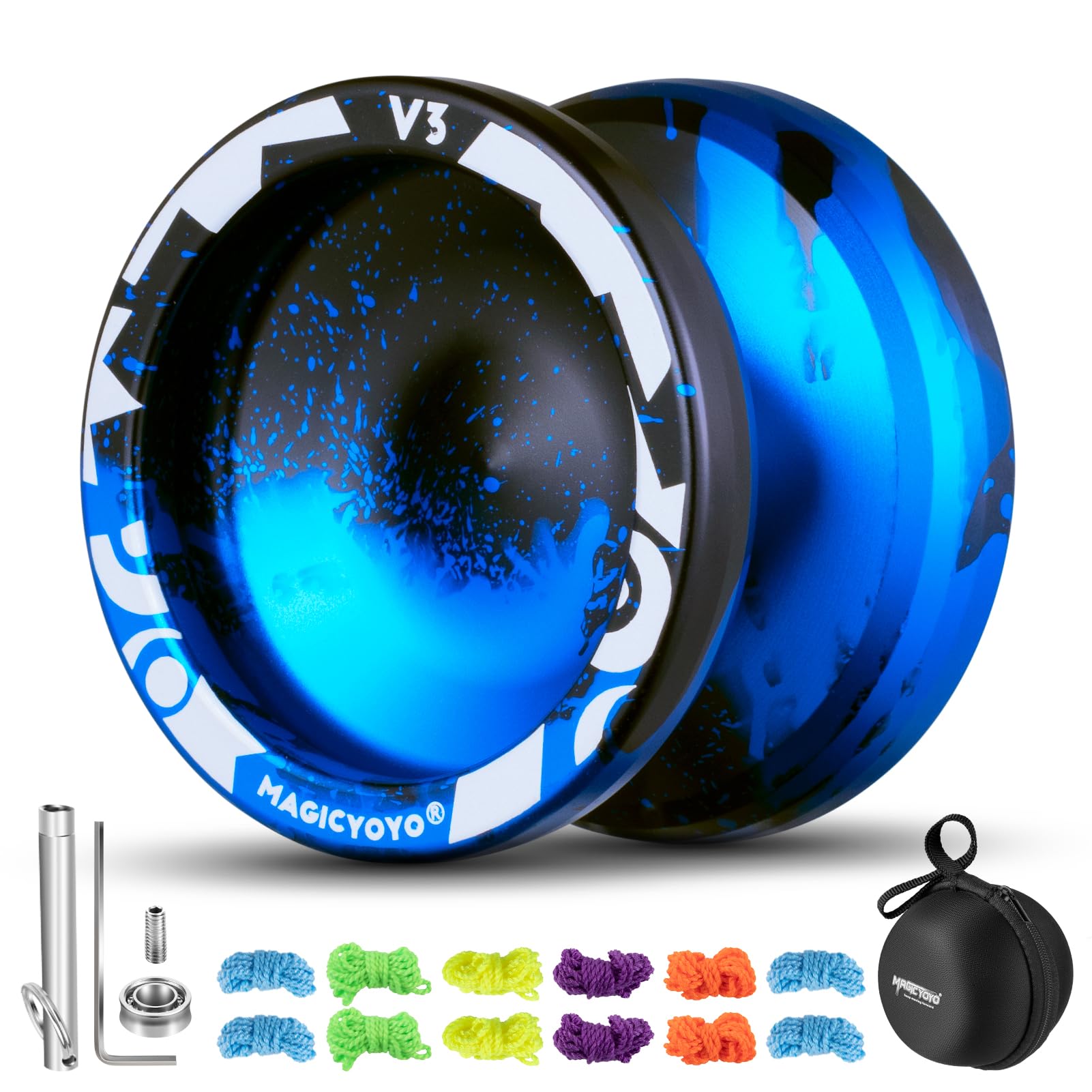 Yo-yo Magicyoyo V3 Responsive Para Niños Y Principiantes, Negro Y Azul - Venta Internacional.