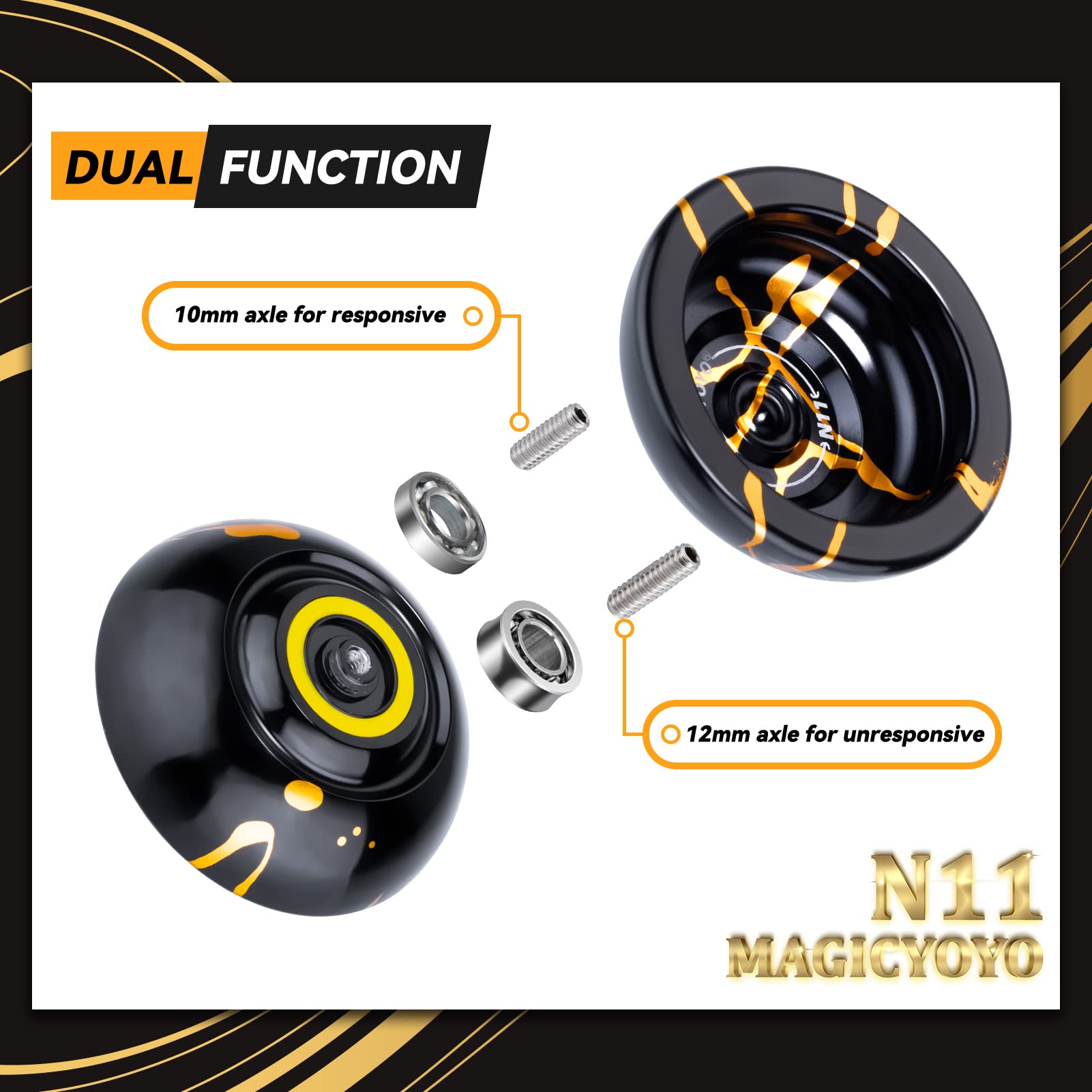 Foto 4 pulgar | Aleación De Aluminio Yoyo Magicyoyo N11 Professional Que No Responde - Venta Internacional.