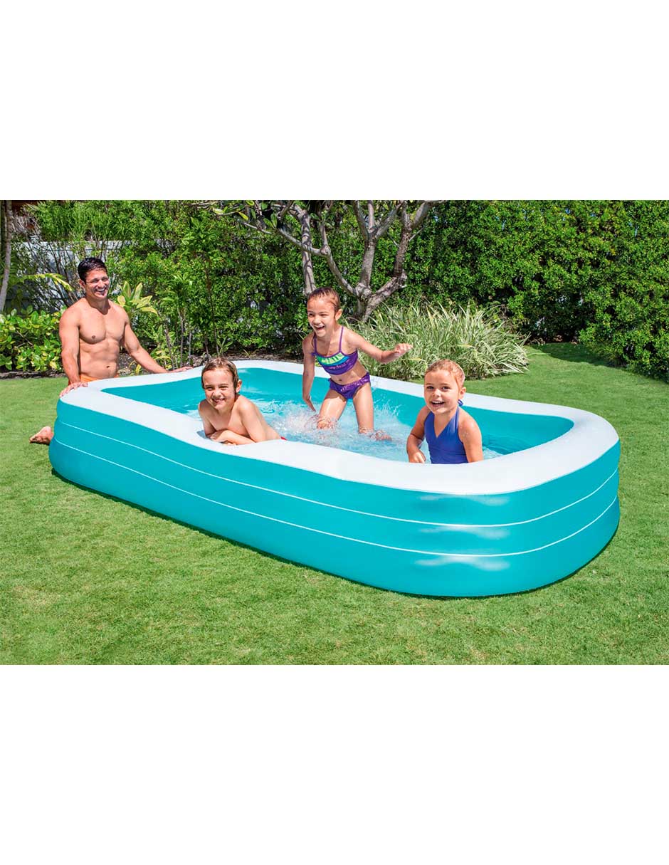 Foto 3 pulgar | Alberca Inflable Intex Rectangular Swim Center