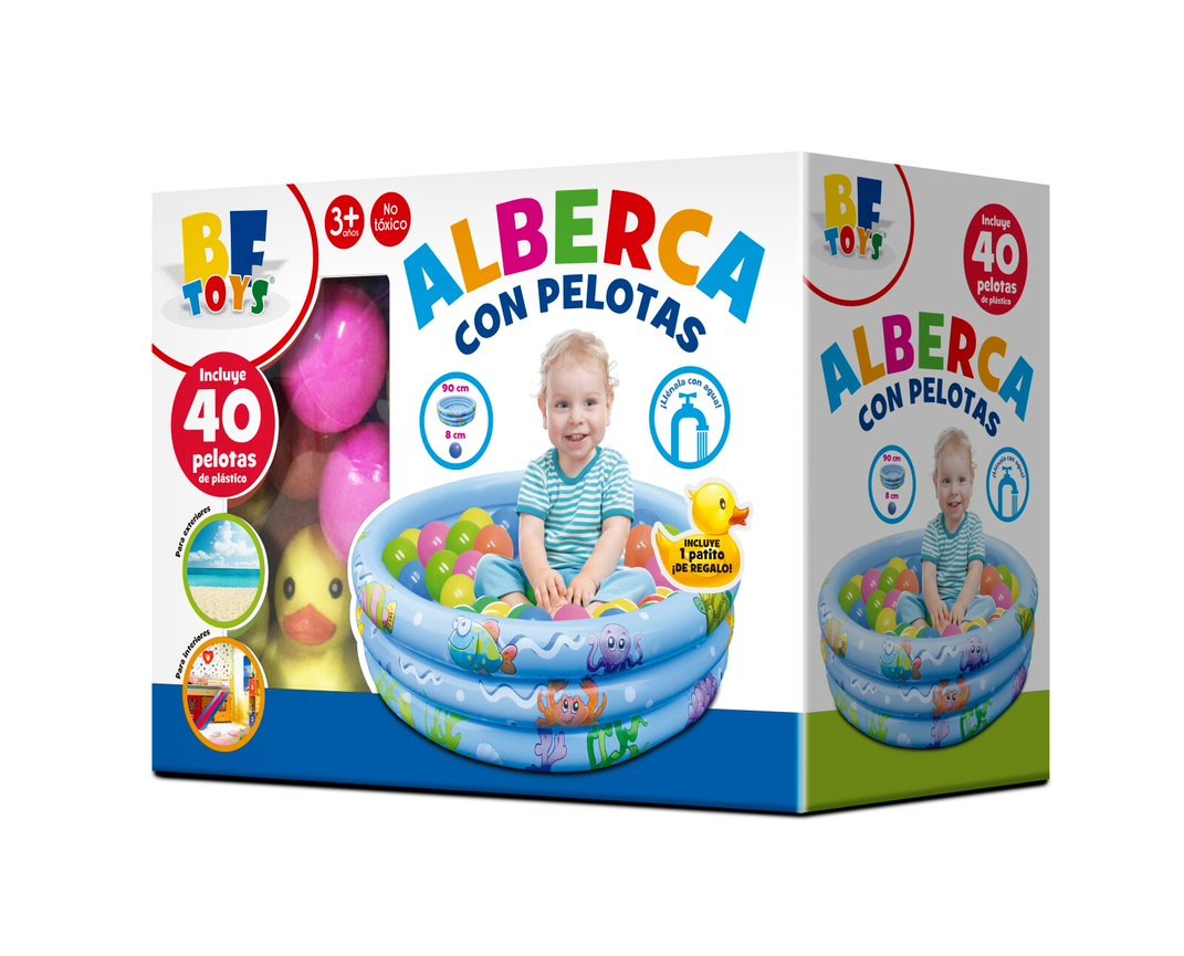 Foto 2 pulgar | Alberca Inflable Bf Toys con Pelotas Incluidas