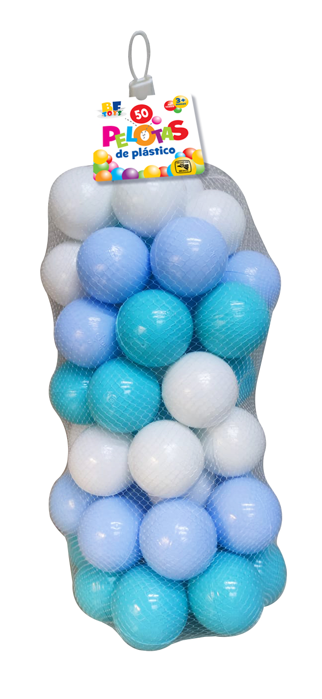Foto 2 pulgar | Pelotas Bf Toys Azul Pastel para Bebé 50 Piezas