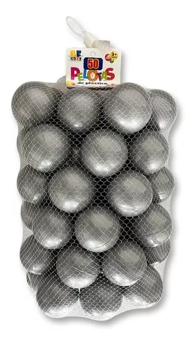 Malla con 50 Pelotas Bf Toys Plata para Bebés $149