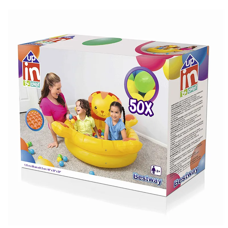 Foto 4 pulgar | Alberca De Pelotas Piscina Infable Para Niños Diseño Leon