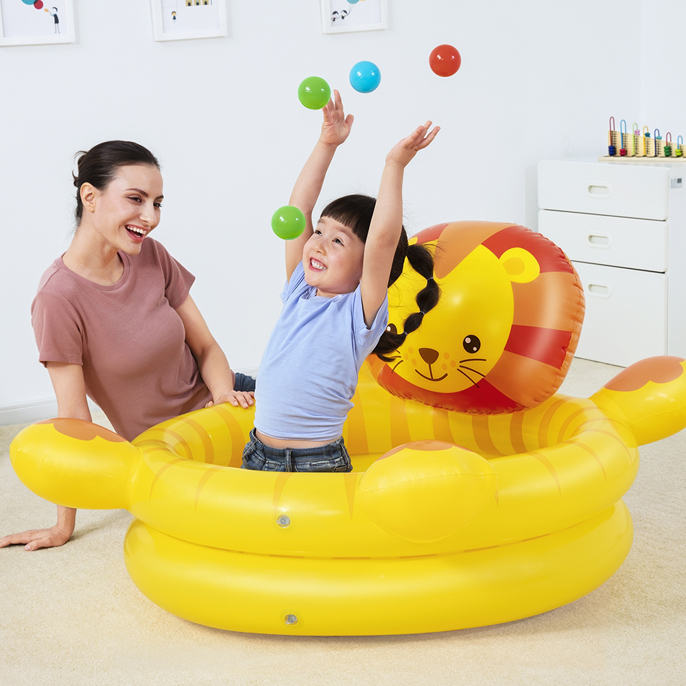 Foto 5 pulgar | Alberca De Pelotas Piscina Infable Para Niños Diseño Leon