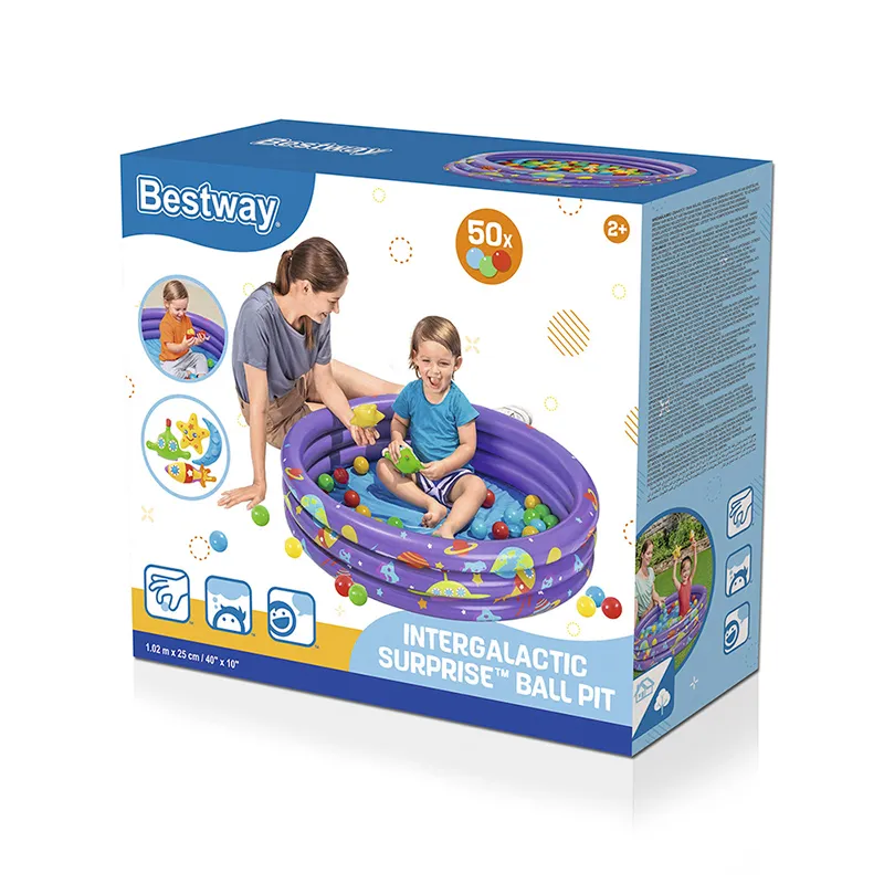 Foto 4 pulgar | Alberca De Pelotas Infantil Piscina Infable Redonda Diseño Espacial