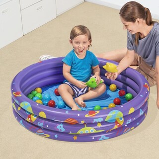Foto 4 | Alberca De Pelotas Infantil Piscina Infable Redonda Diseño Espacial