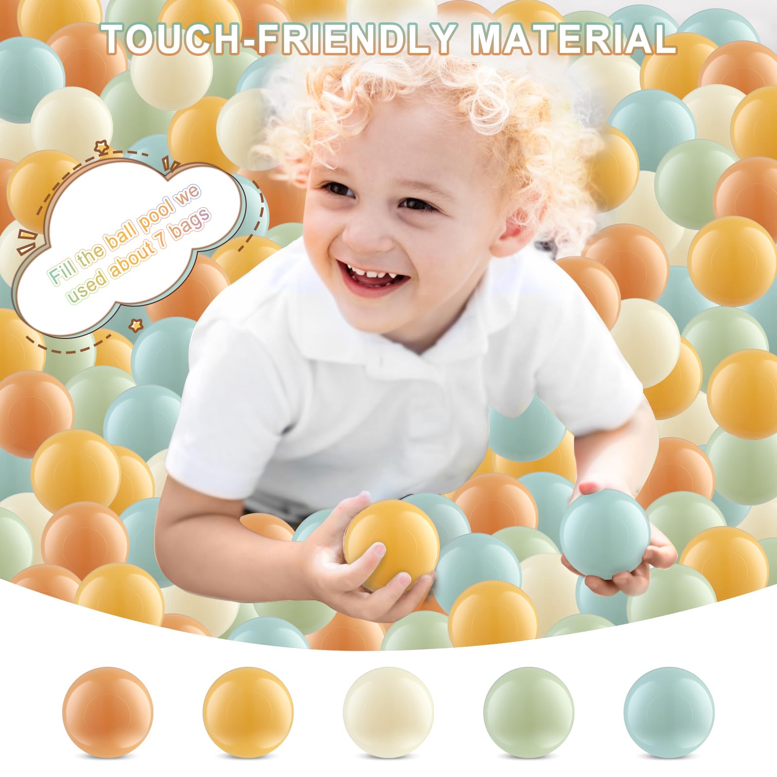 Foto 3 pulgar | Toy Balls 170, Plástico A Prueba De Aplastamiento, 5,5 Cm De Diámetro, Para Niños - Venta Internacional.