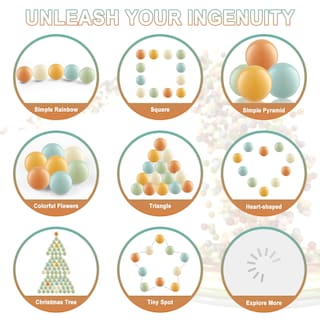 Foto 5 | Toy Balls 170, Plástico A Prueba De Aplastamiento, 5,5 Cm De Diámetro, Para Niños - Venta Internacional.