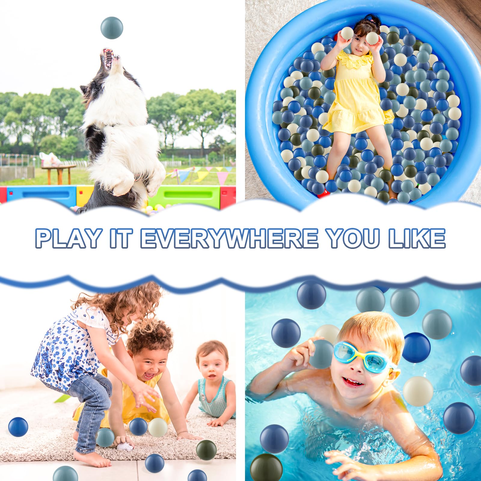 Foto 6 pulgar | Pelotas De Juego Para Niños Pequeños, 100 Unidades, Con Bolsa - Venta Internacional.