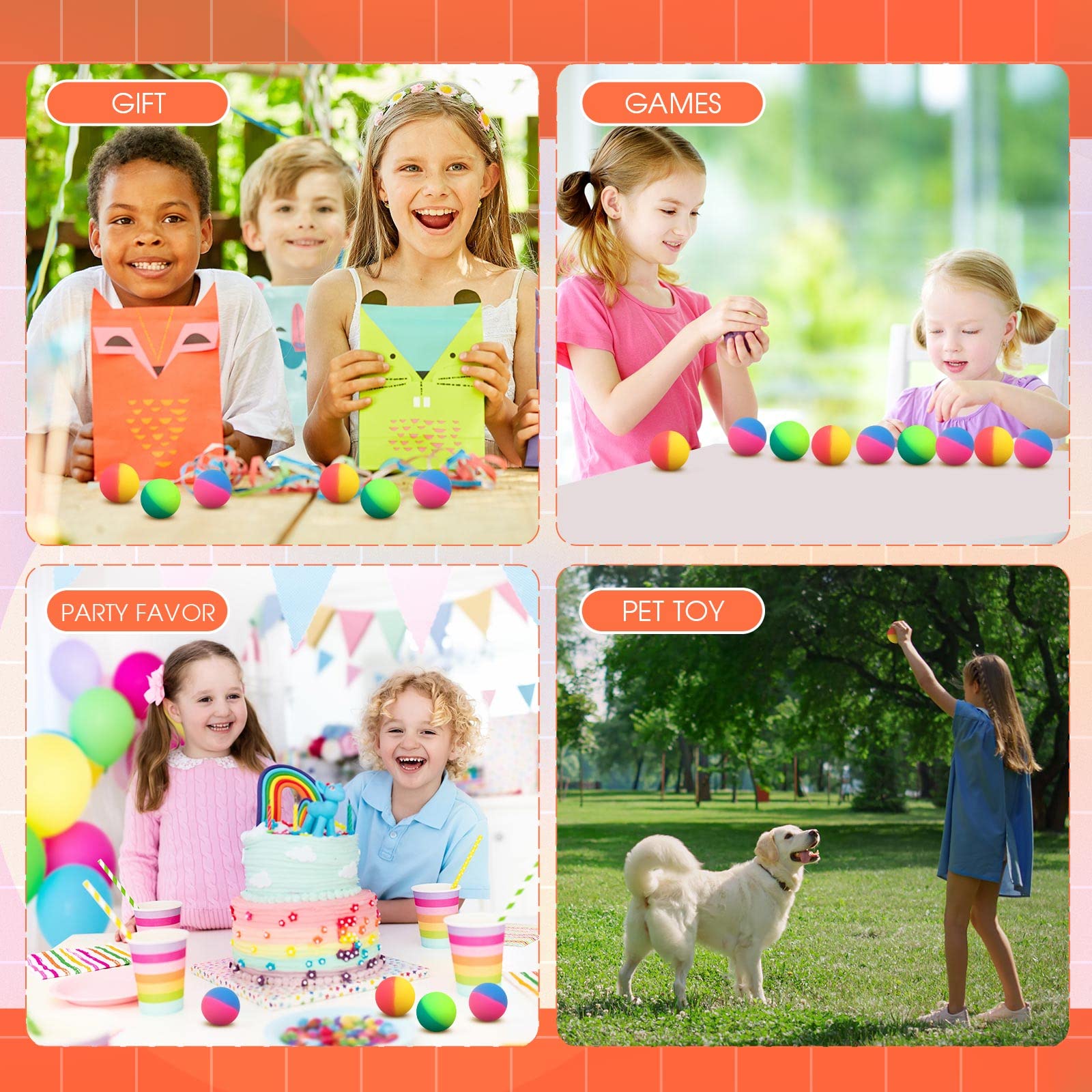 Foto 4 pulgar | Pelotas Hinchables Jenaai, 30 Unidades, Para Niños, 45 Mm, Goma Colorida - Venta Internacional.