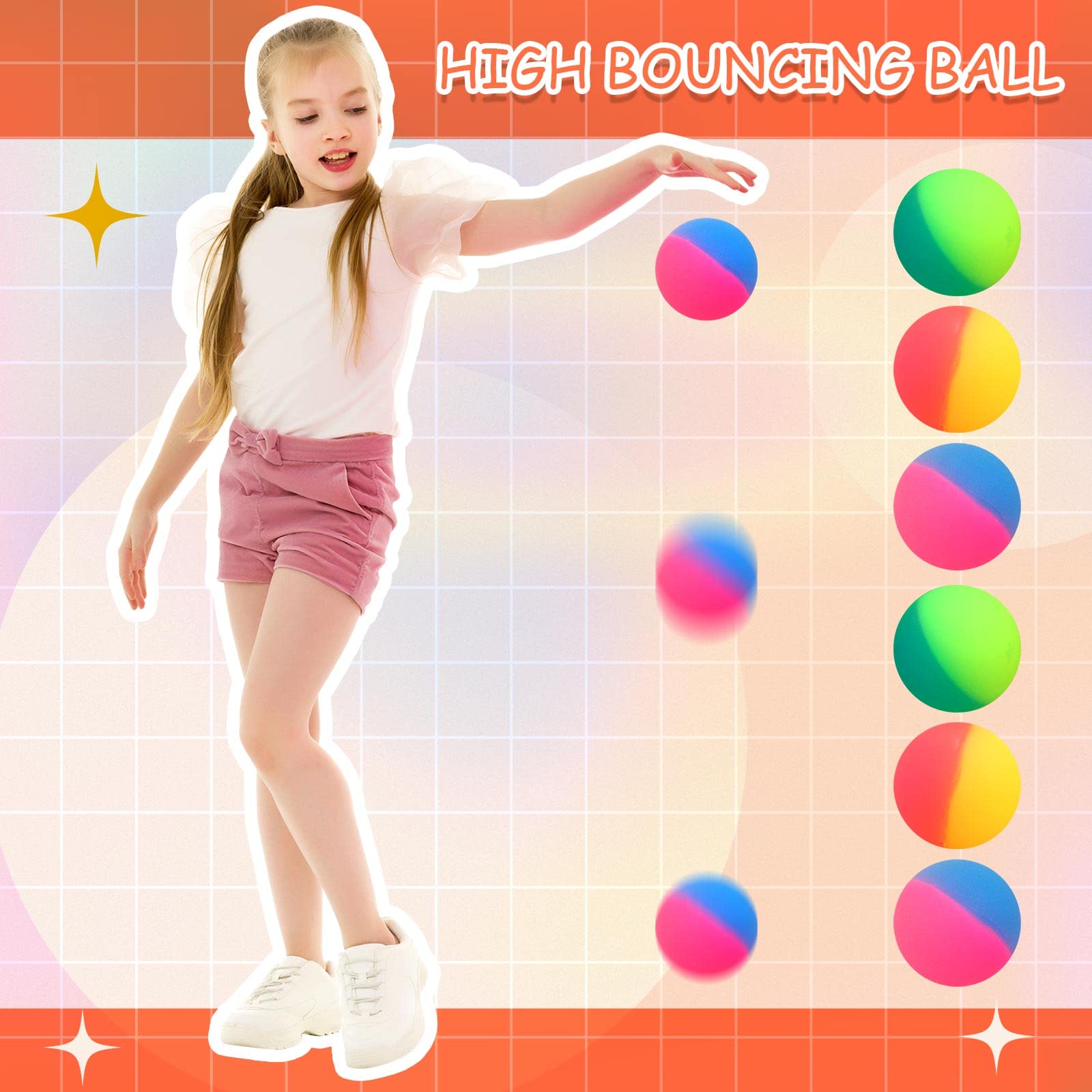 Foto 6 pulgar | Pelotas Hinchables Jenaai, 30 Unidades, Para Niños, 45 Mm, Goma Colorida - Venta Internacional.