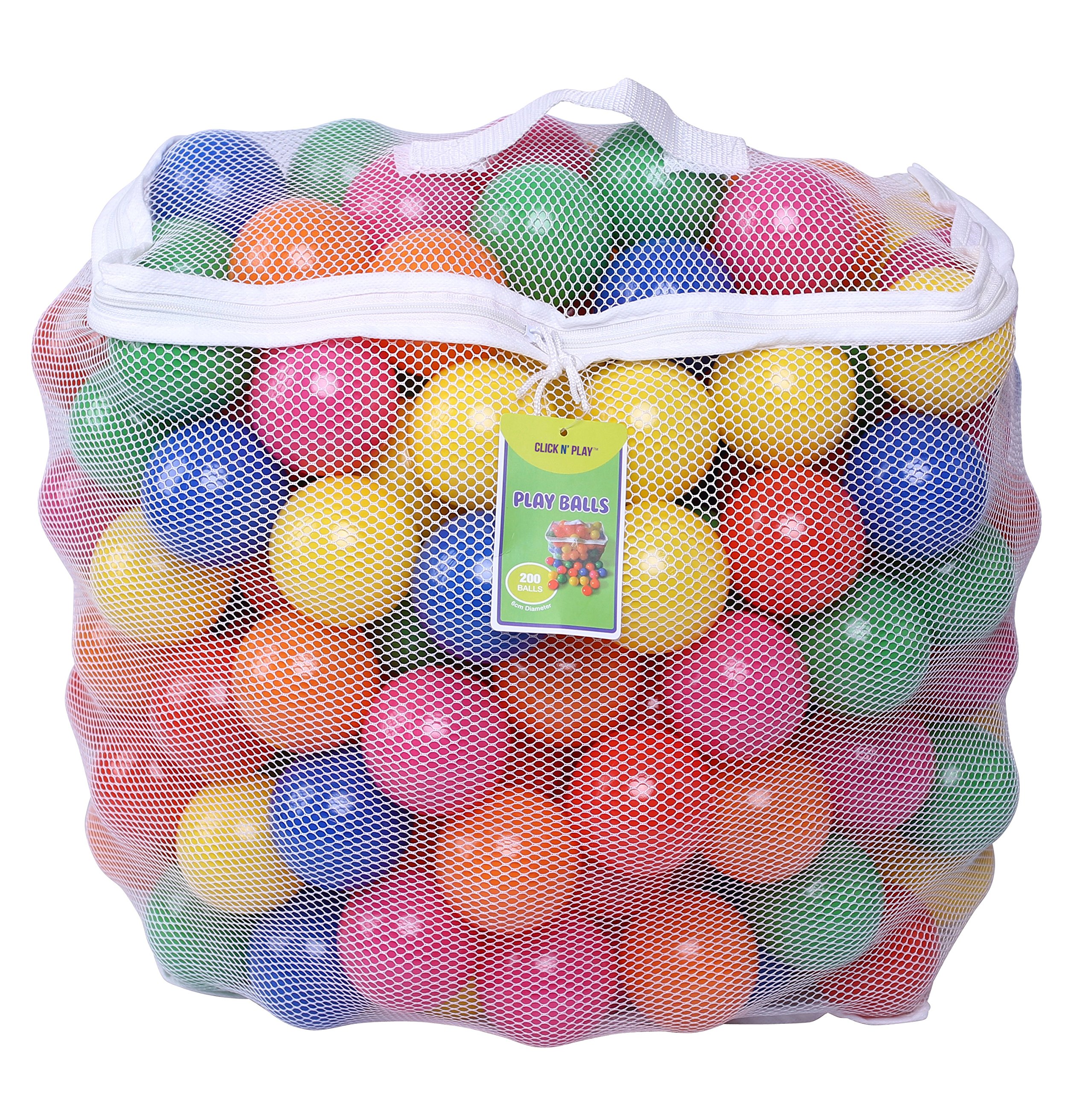 Foto 1 | Ball Pit Balls Click N' Play Para Niños, Paquete De 200 Unidades Con Bolsa De Almacenamiento - Venta Internacional.