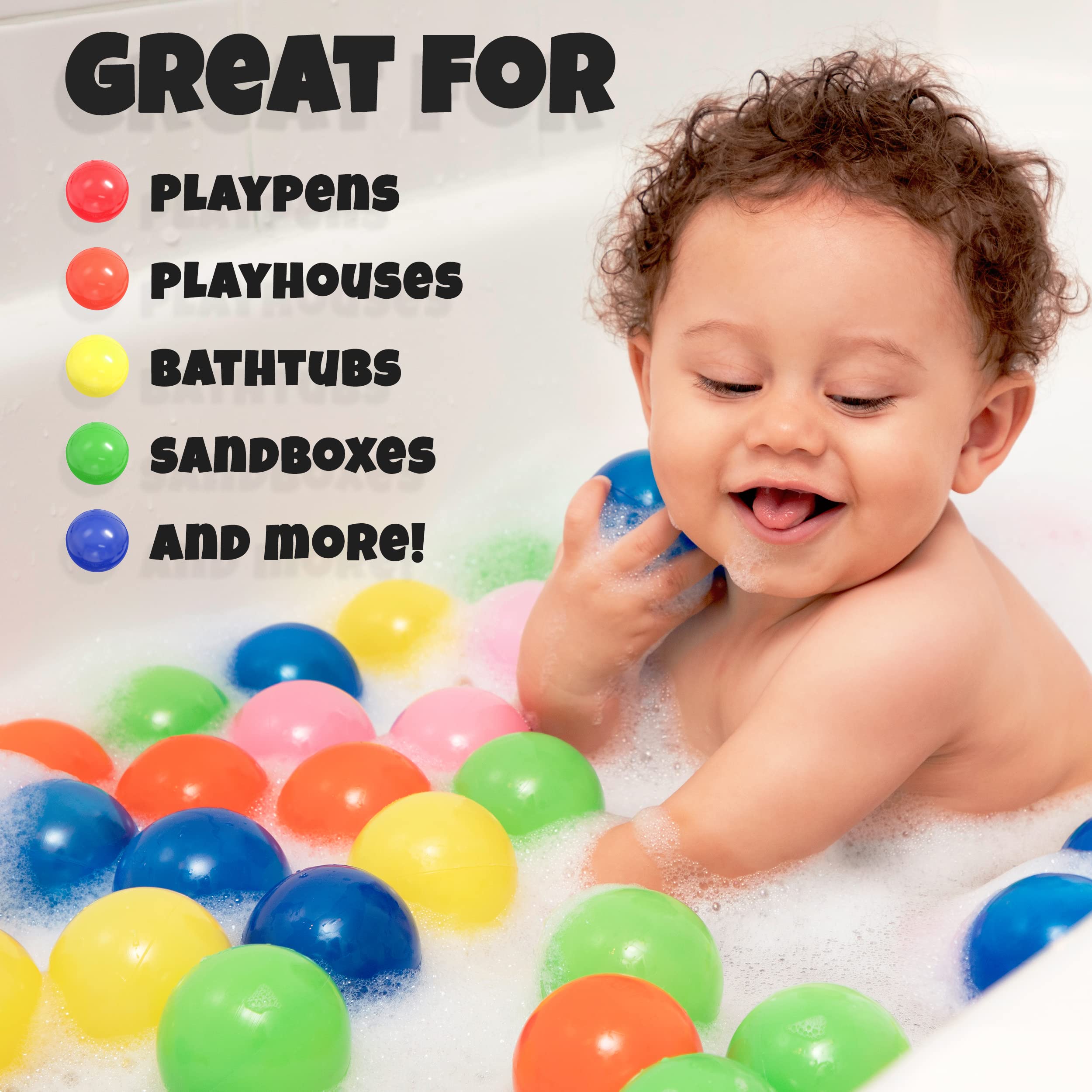 Foto 4 pulgar | Ball Pit Balls Click N' Play Para Niños, Paquete De 200 Unidades Con Bolsa De Almacenamiento - Venta Internacional.