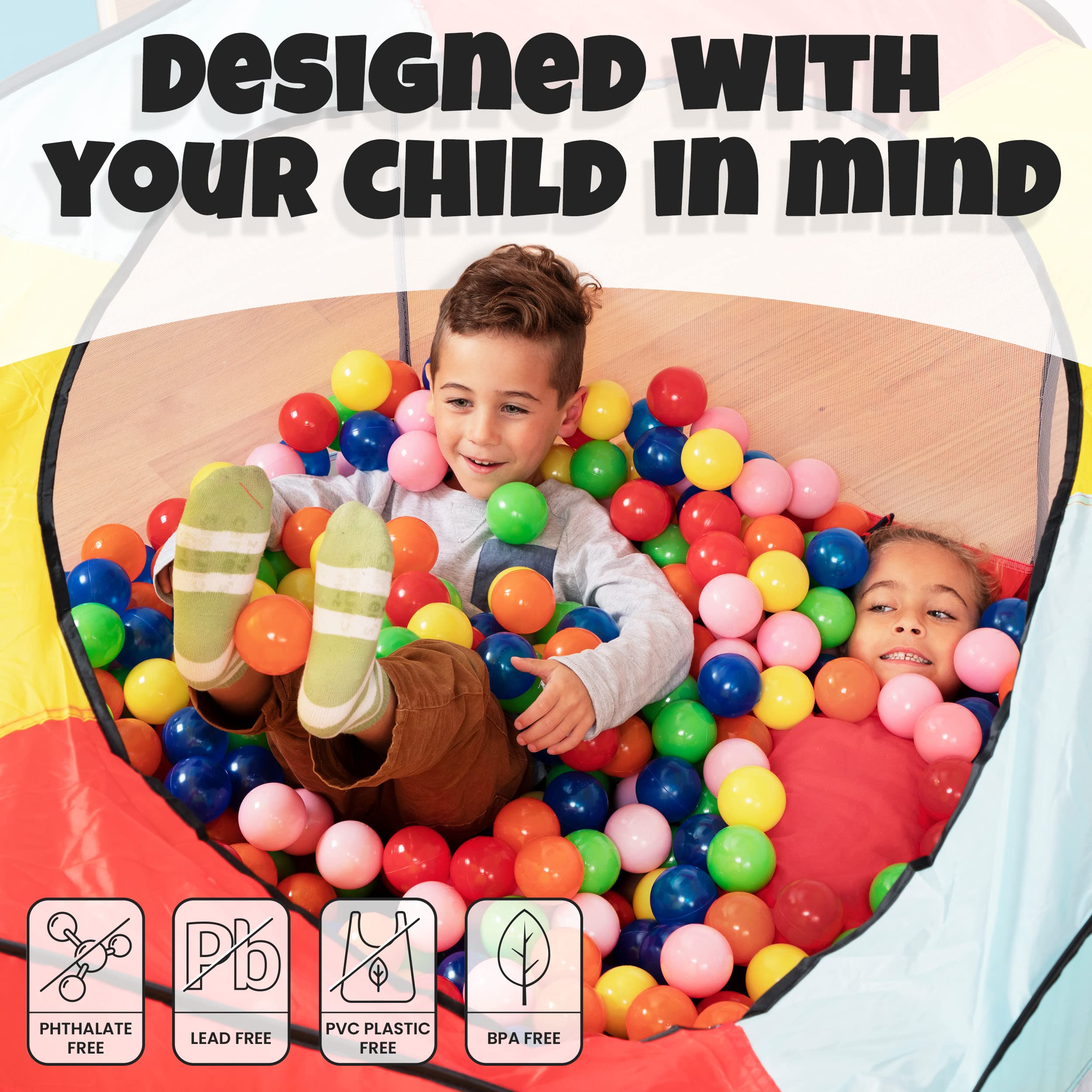 Foto 5 | Ball Pit Balls Click N' Play Para Niños, Paquete De 200 Unidades Con Bolsa De Almacenamiento - Venta Internacional.