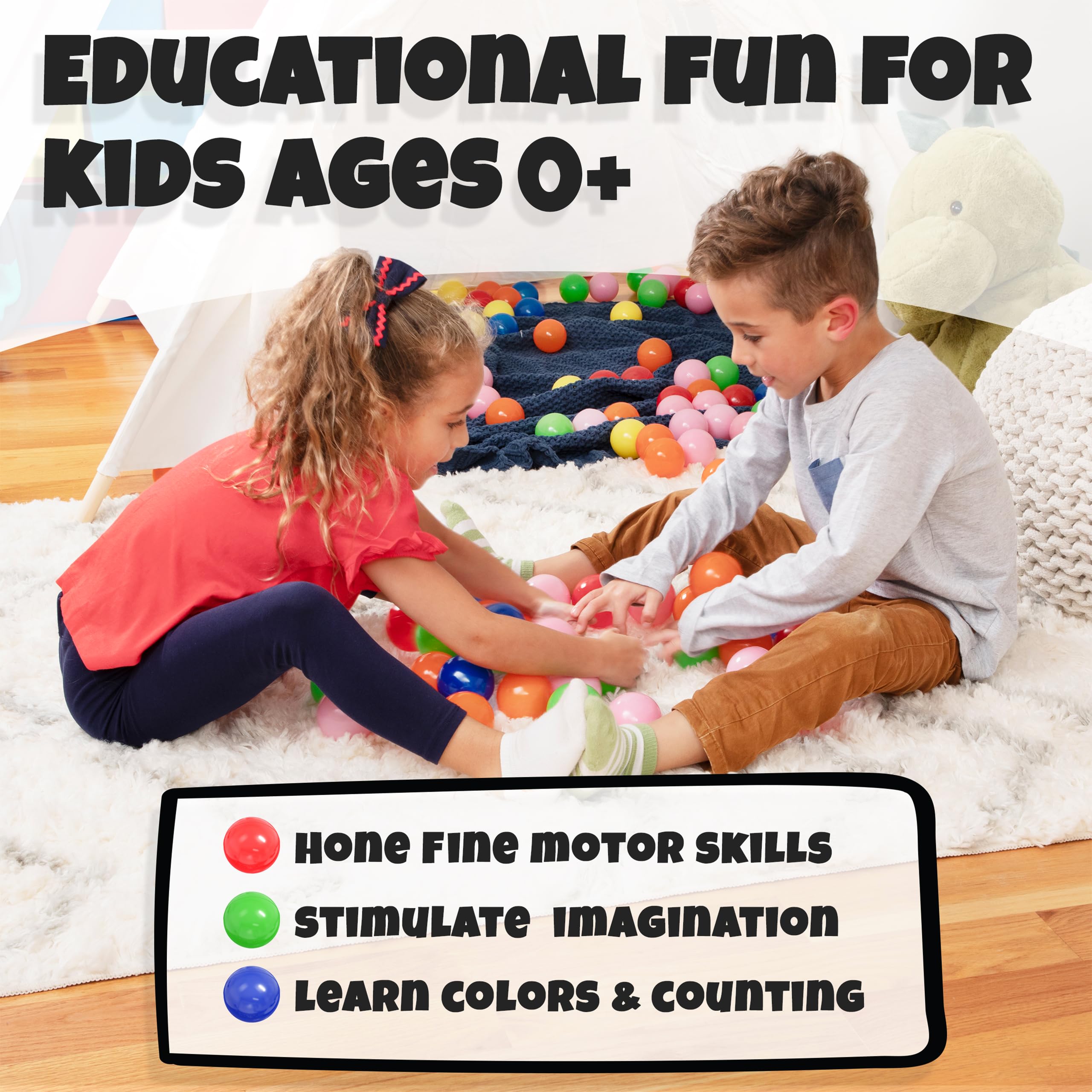 Foto 8 pulgar | Ball Pit Balls Click N' Play Para Niños, Paquete De 200 Unidades Con Bolsa De Almacenamiento - Venta Internacional.