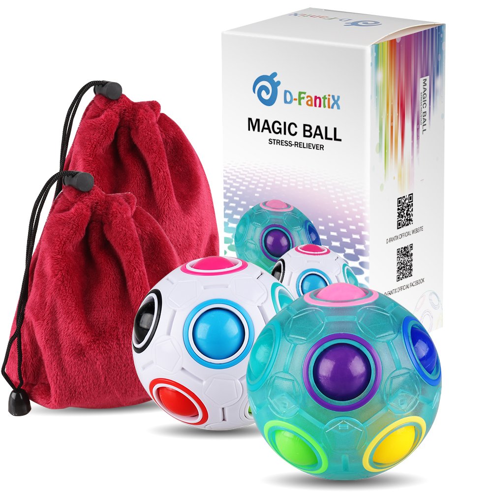 Foto 2 pulgar | Puzzle Ball D-fantix Rainbow, Paquete De 2, Para Niños De Más De 3 Años, Con Bolsa - Venta Internacional.