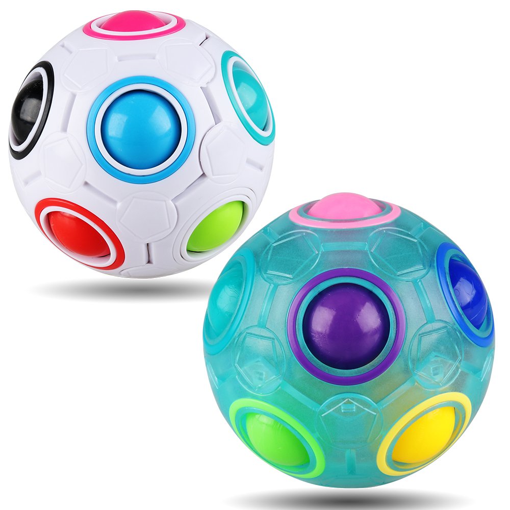 Foto 3 pulgar | Puzzle Ball D-fantix Rainbow, Paquete De 2, Para Niños De Más De 3 Años, Con Bolsa - Venta Internacional.