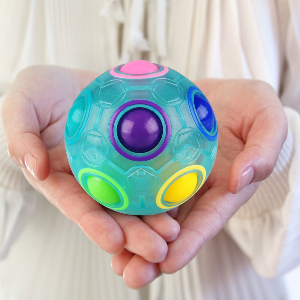 Foto 6 pulgar | Puzzle Ball D-fantix Rainbow, Paquete De 2, Para Niños De Más De 3 Años, Con Bolsa - Venta Internacional.