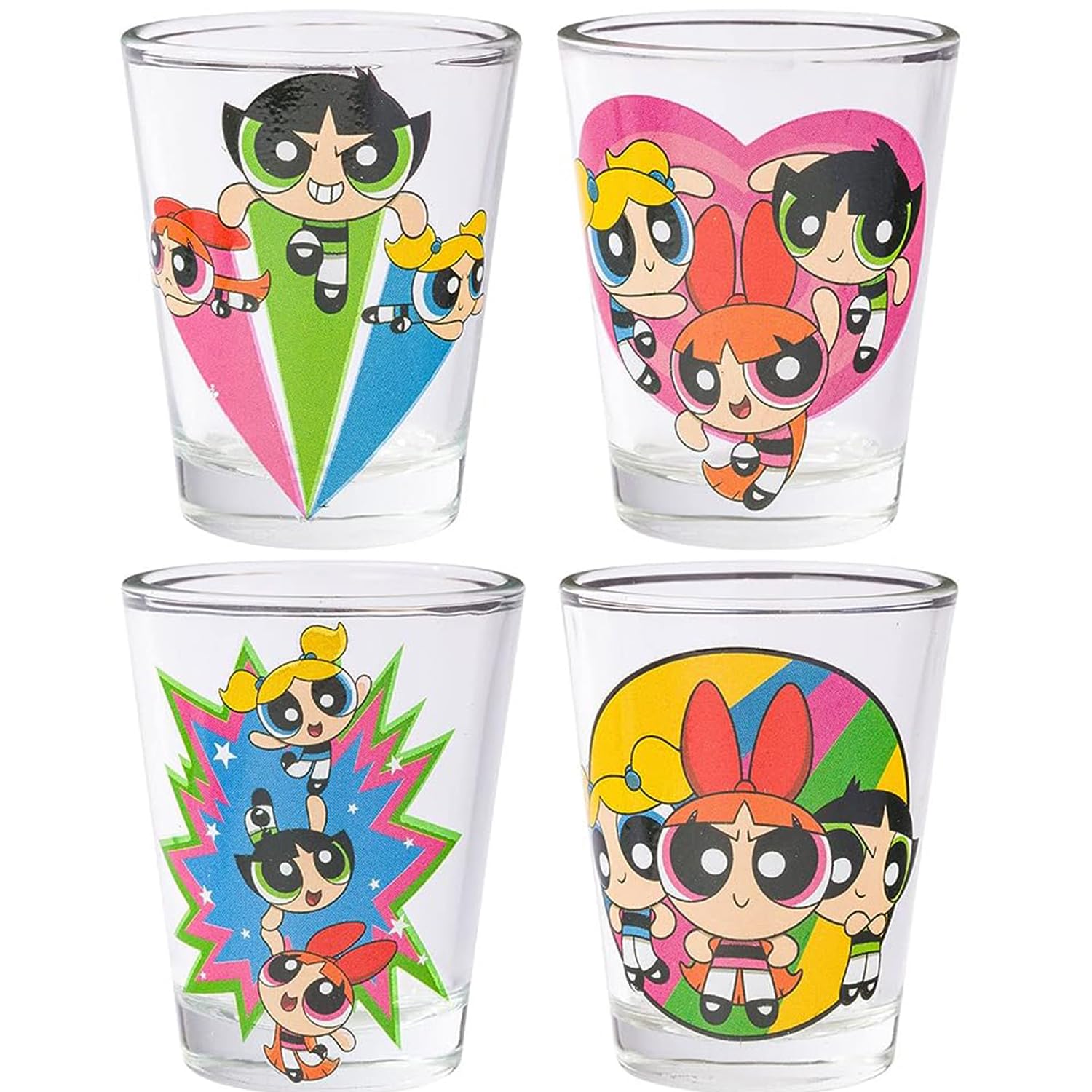 Foto 1 | Set De Minivasos Silver Buffalo The Powerpuff Girls, 45 Ml X4 - Venta Internacional.