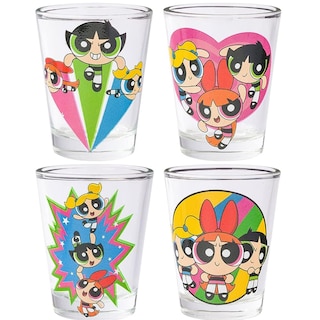 Foto 1 | Set De Minivasos Silver Buffalo The Powerpuff Girls, 45 Ml X4 - Venta Internacional.