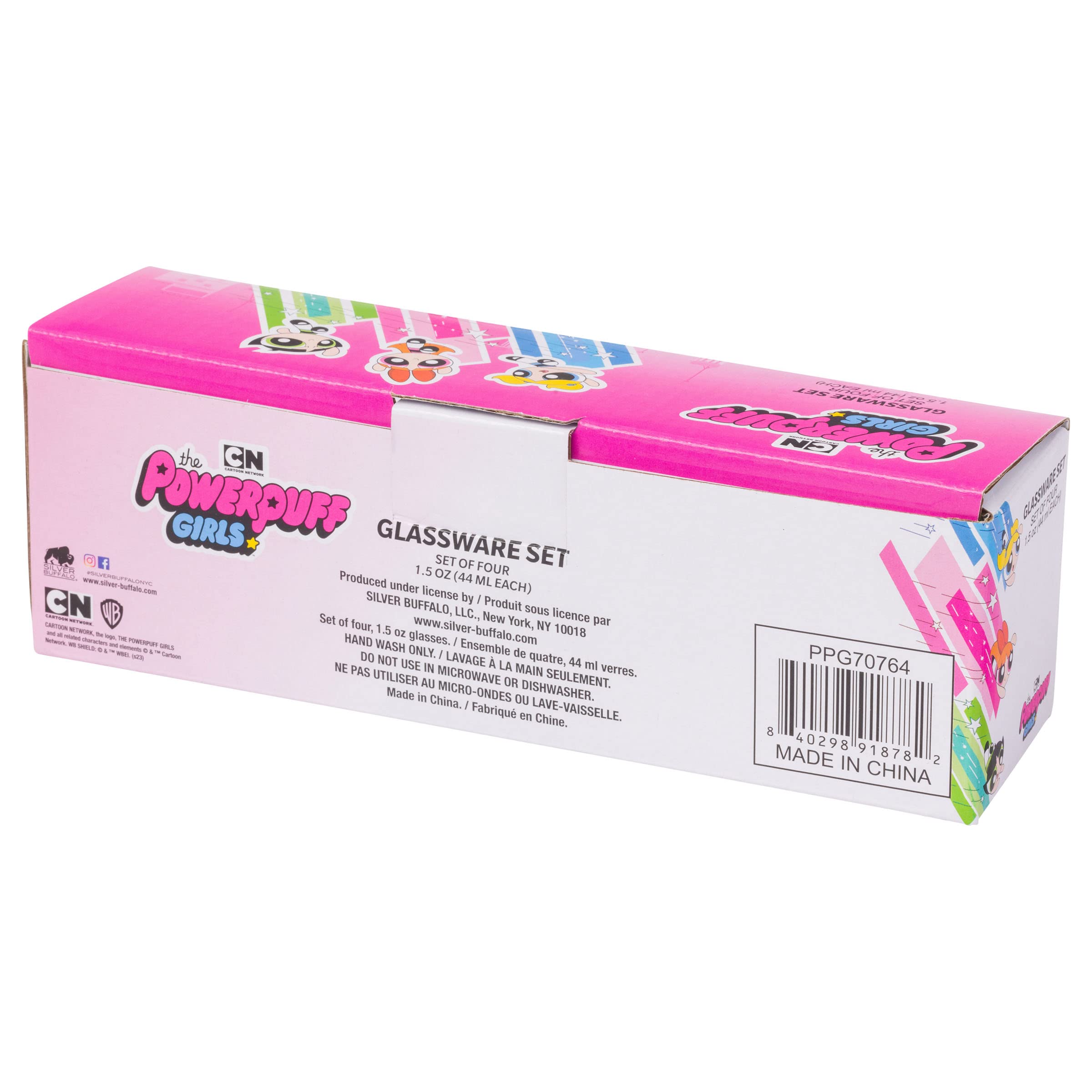 Foto 7 | Set De Minivasos Silver Buffalo The Powerpuff Girls, 45 Ml X4 - Venta Internacional.