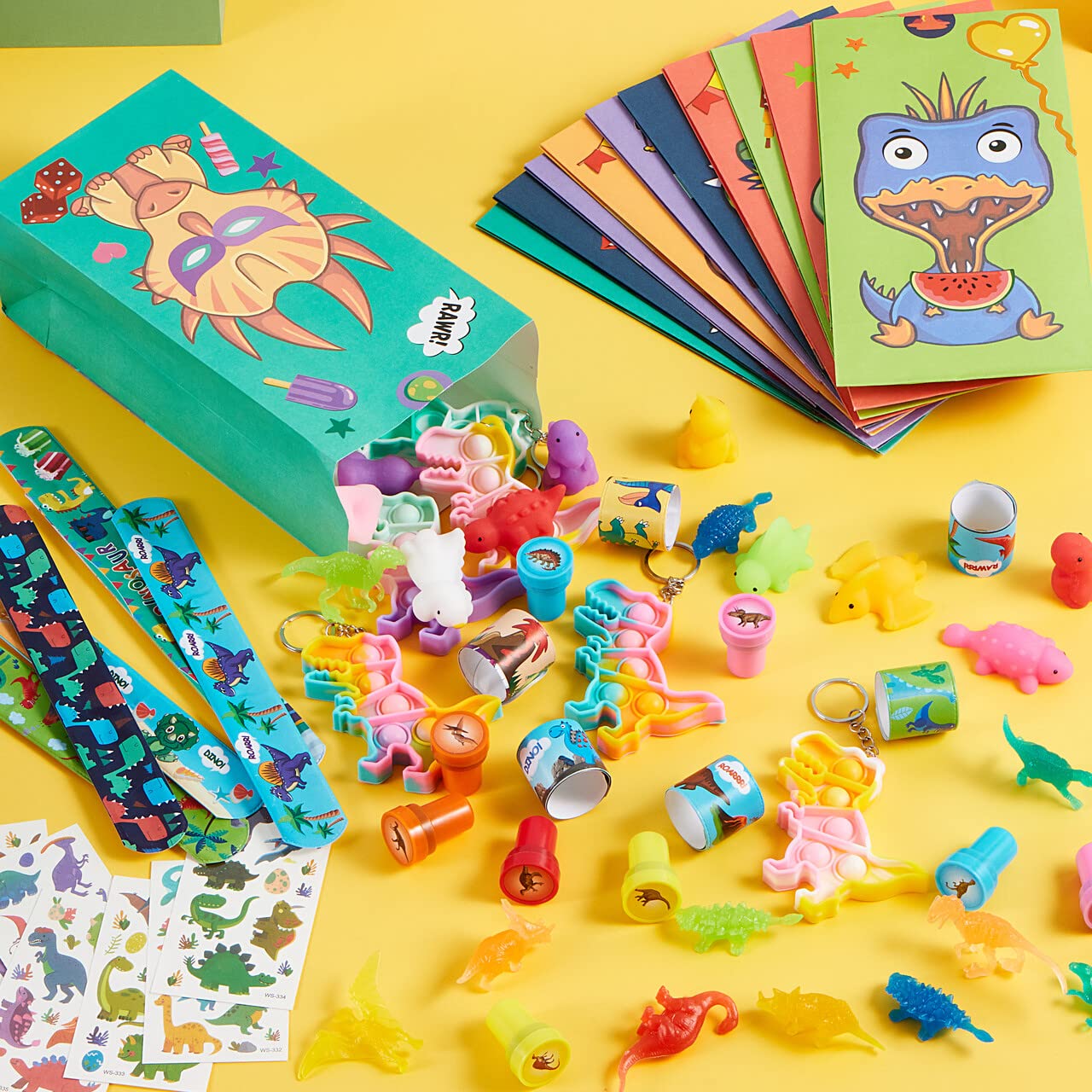 Foto 8 pulgar | Dinosaurio Joyin De Party Favors Para 12 Niños Con Bolsas De Regalos, 96 Unidades - Venta Internacional.