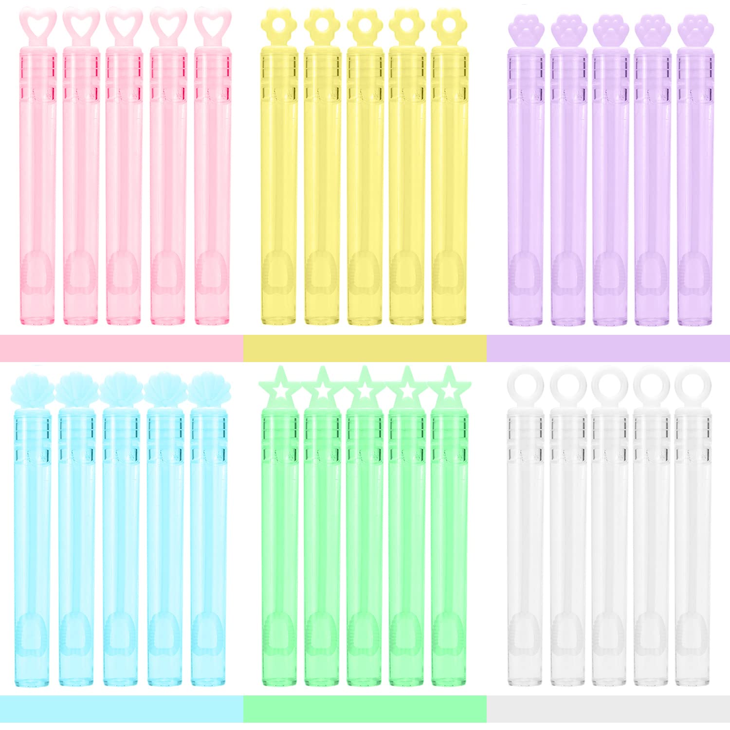 Foto 4 | Bubble Wands Mapixo, Paquete De 30 Unidades, Mini6, 6 Colores, Recuerdos De Fiesta - Venta Internacional.