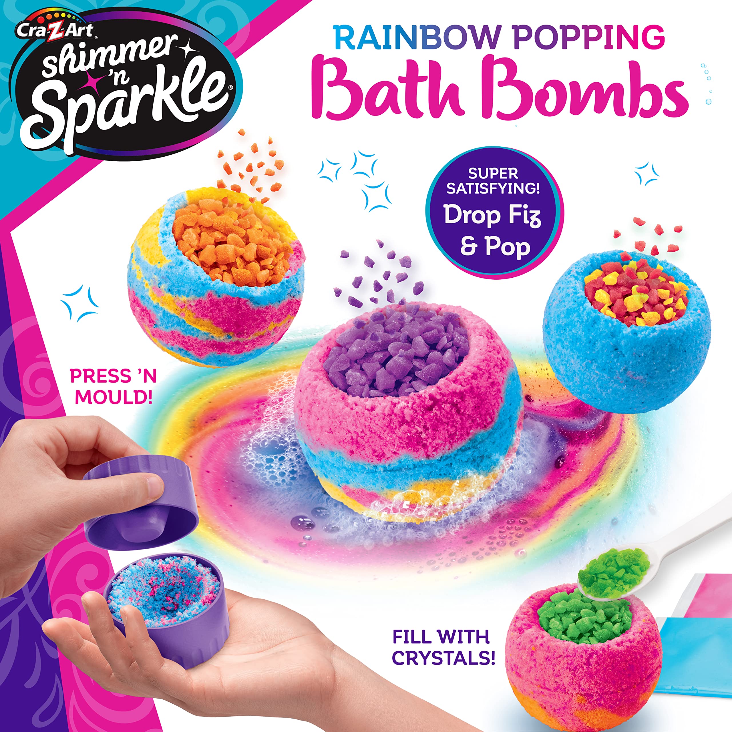 Foto 5 pulgar | Bombas De Baño Cra-z-art Shimmer 'n Sparkle Rainbow Popping - Venta Internacional.