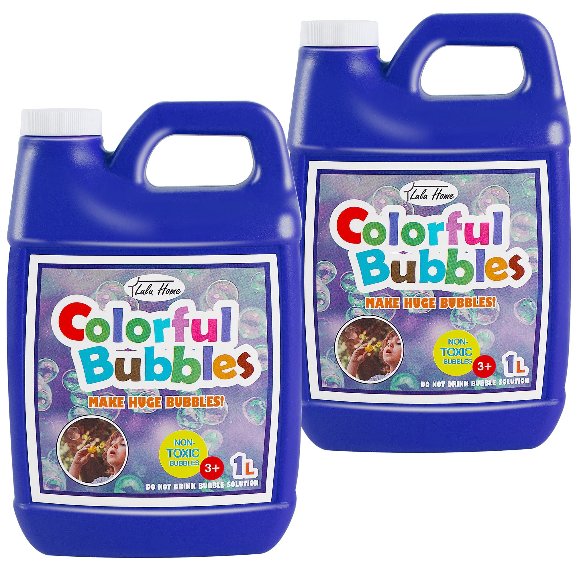 Foto 2 pulgar | Juguetes Para Niños Bubble Solution Lulu Home, 2 Paquetes De 1 Litro Con Relleno De Burbujas - Venta Internacional.
