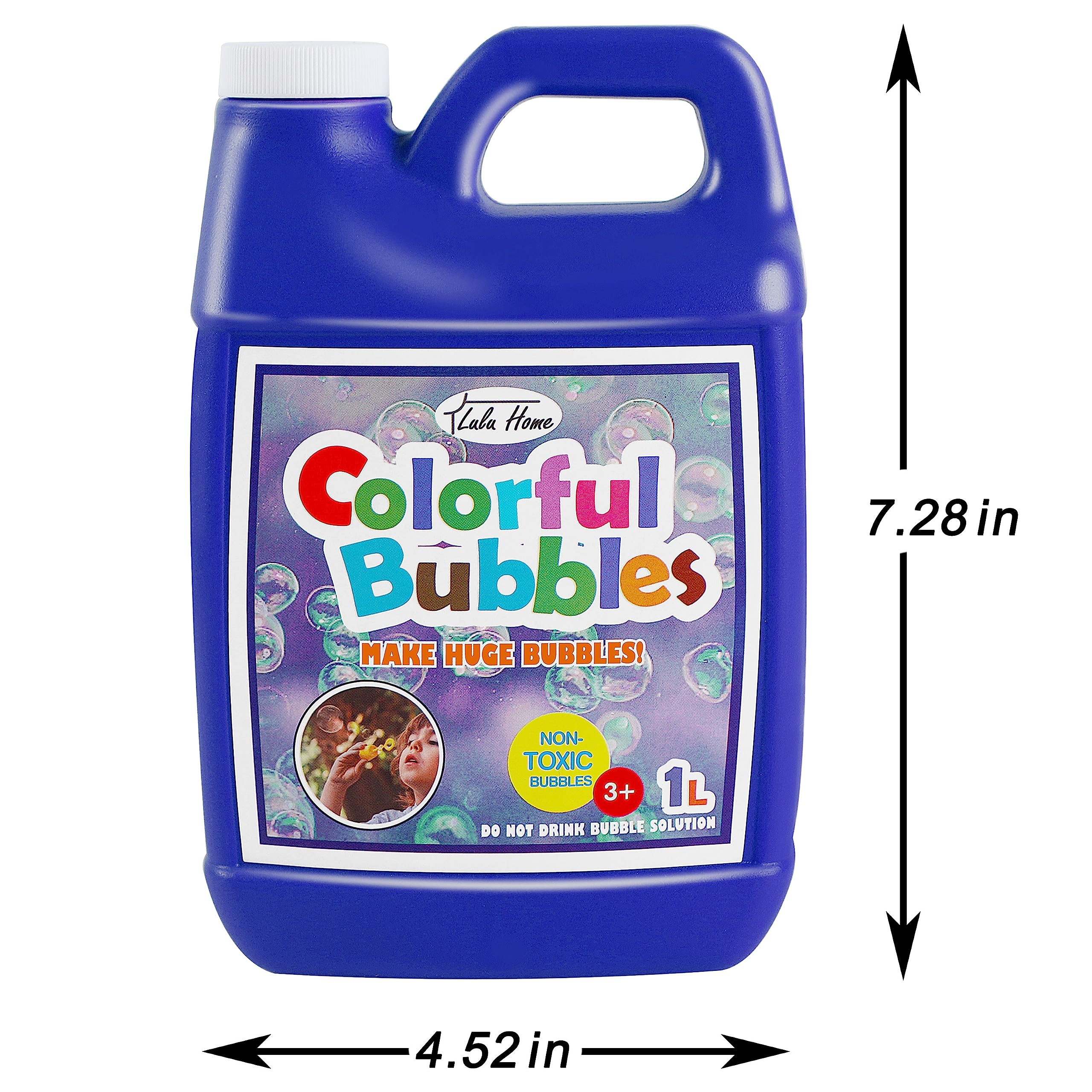 Foto 3 pulgar | Juguetes Para Niños Bubble Solution Lulu Home, 2 Paquetes De 1 Litro Con Relleno De Burbujas - Venta Internacional.