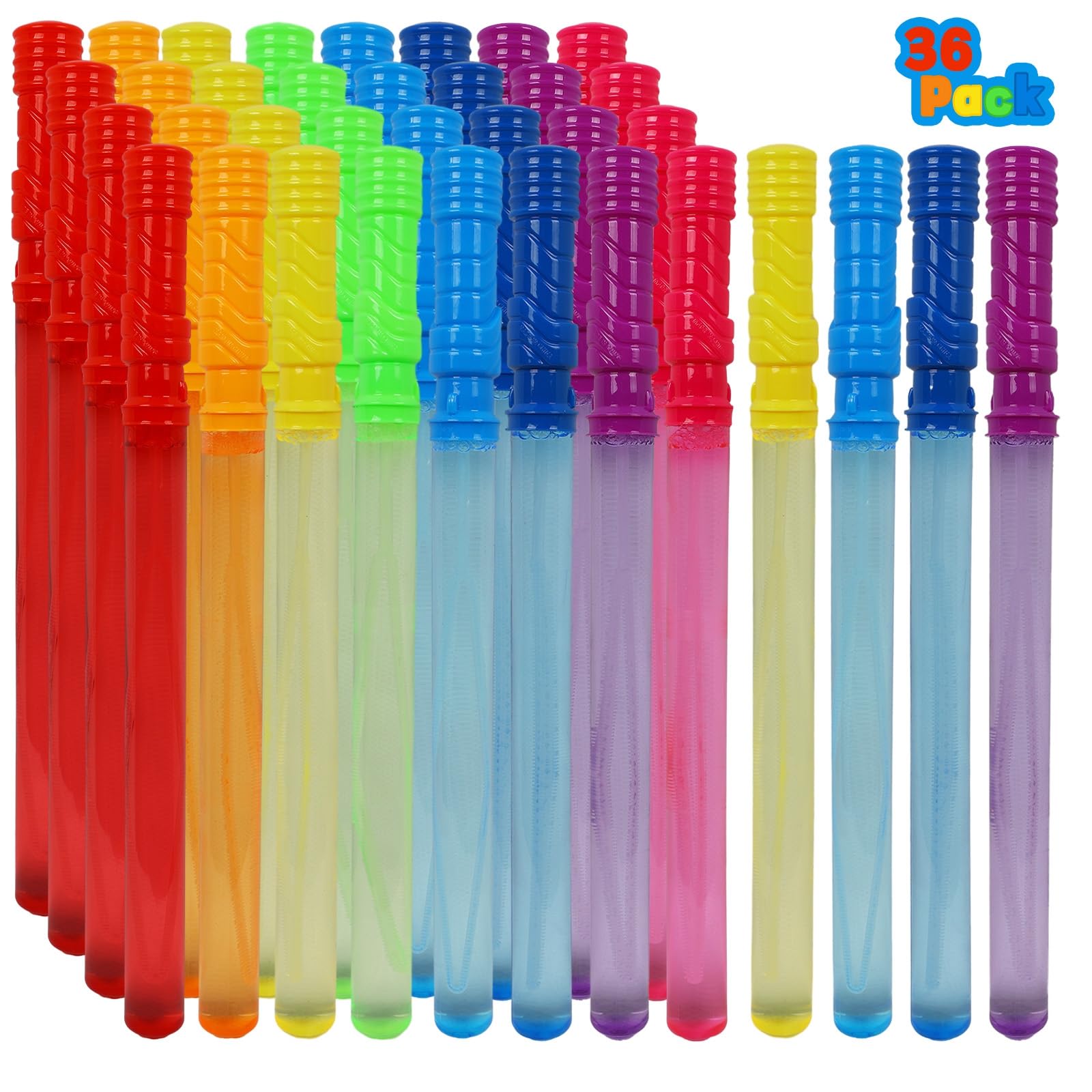 Foto 2 pulgar | Bubble Wands Mortime, Paquete De 36 Unidades Para Niños, 8 Colores, Solución De 120 Ml - Venta Internacional.