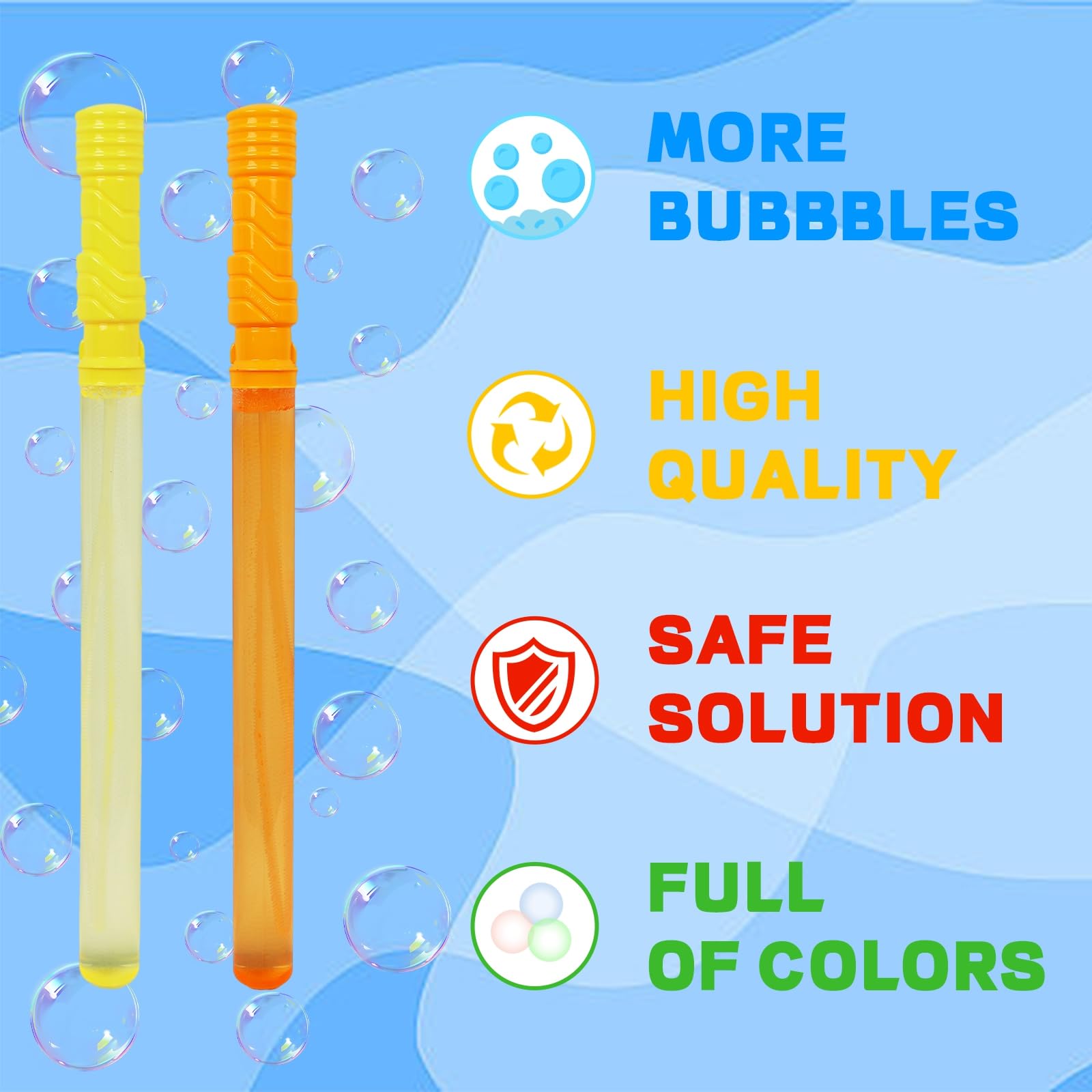Foto 4 pulgar | Bubble Wands Mortime, Paquete De 36 Unidades Para Niños, 8 Colores, Solución De 120 Ml - Venta Internacional.