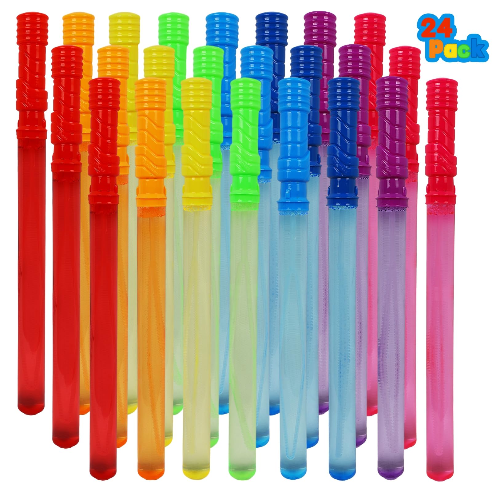 Bubble Wands Mortime, Paquete De 24 Unidades Para Niños, 8 Colores, Solución De 120 Ml - Venta Internacional. $1,033