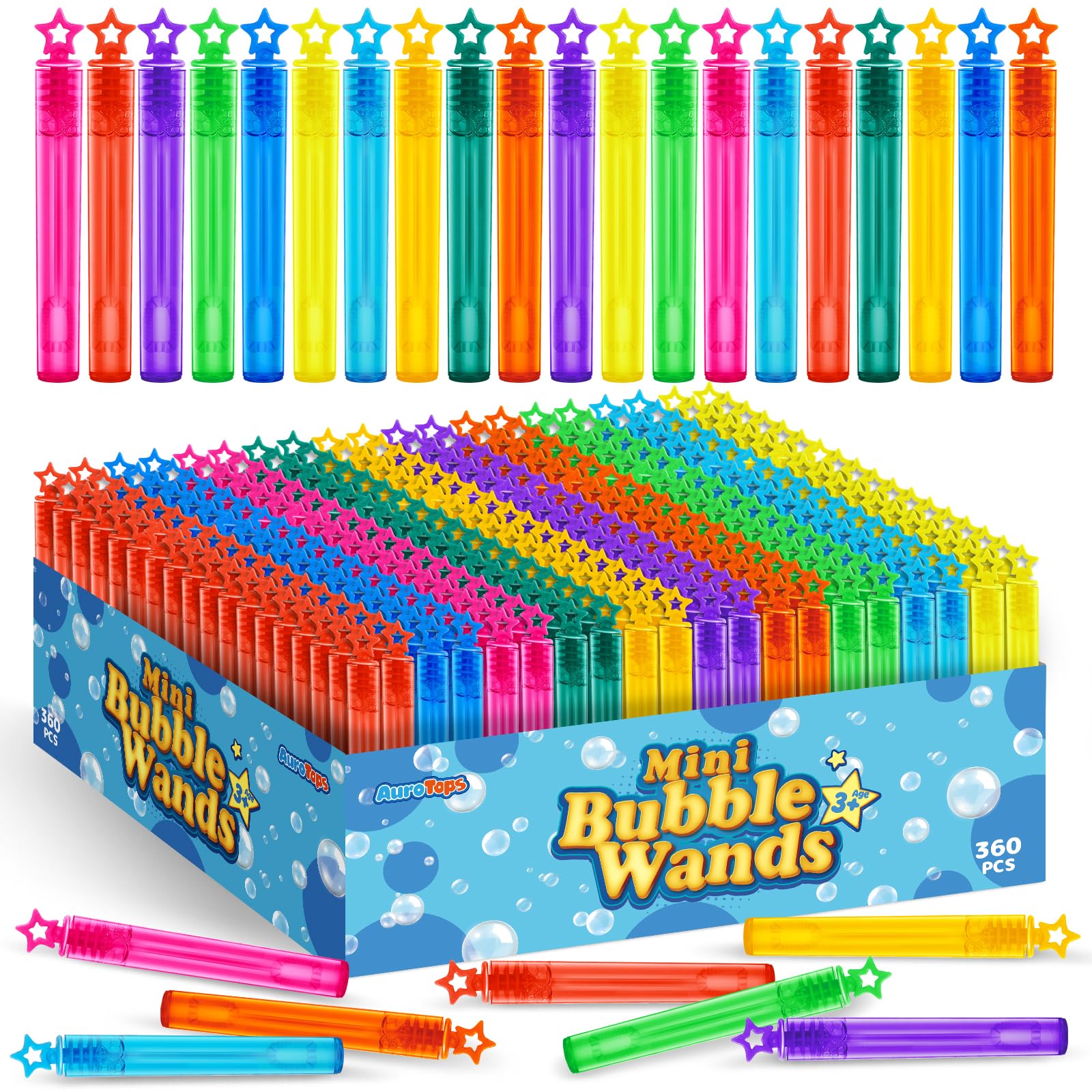 Foto 2 pulgar | Bubble Wands Aurotops, 360 Unidades, Regalos De Fiesta Con Burbujas Para Niños - Venta Internacional.