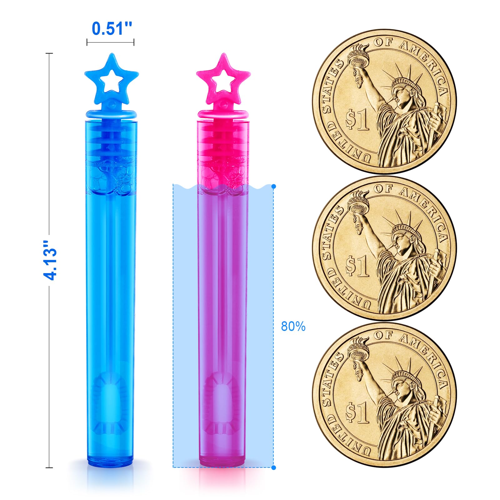 Foto 5 pulgar | Bubble Wands Aurotops, 360 Unidades, Regalos De Fiesta Con Burbujas Para Niños - Venta Internacional.