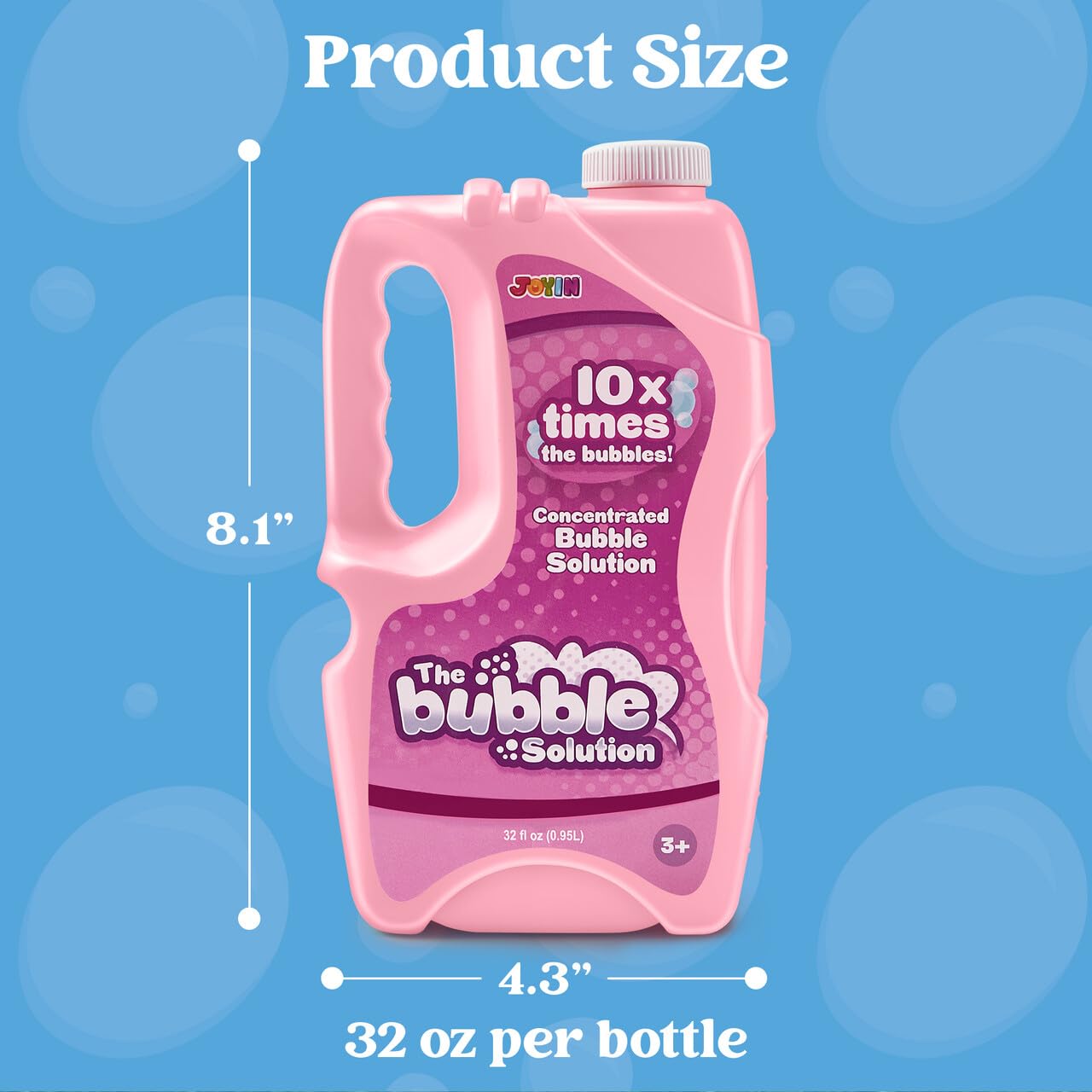 Foto 8 pulgar | Recarga De Solución De Burbujas Joyin 946 Ml (hasta 9,5 L), Color Rosa - Venta Internacional.