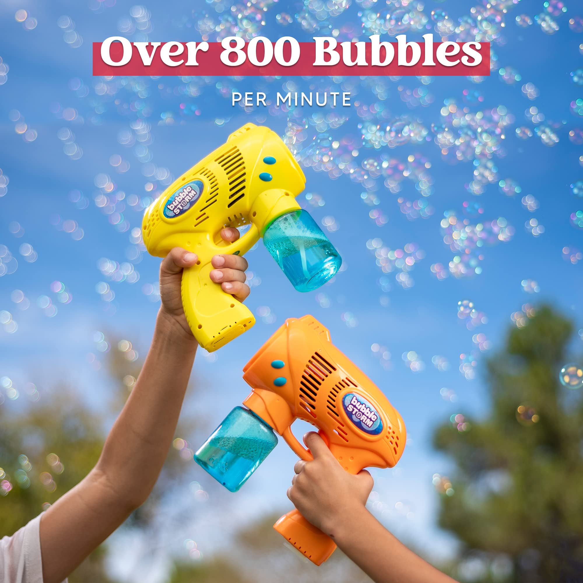 Foto 2 | Bubble Guns Joyin 2 Pistolas De Burbujas Con Recarga De 2 Burbujas, 147 Ml - Venta Internacional.