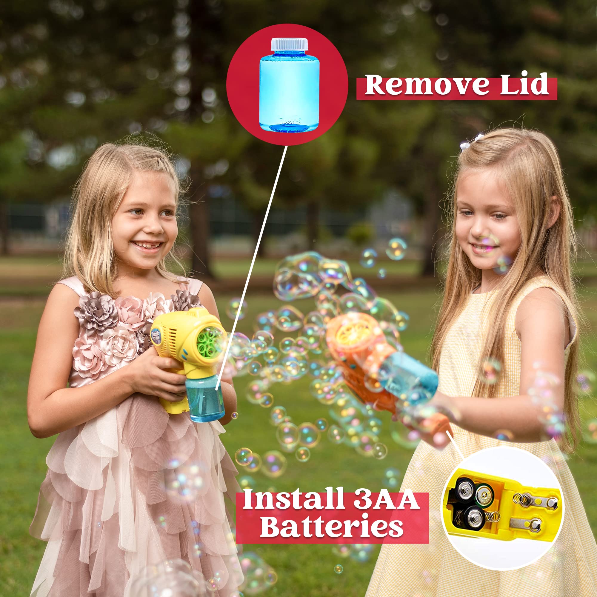 Foto 5 pulgar | Bubble Guns Joyin 2 Pistolas De Burbujas Con Recarga De 2 Burbujas, 147 Ml - Venta Internacional.