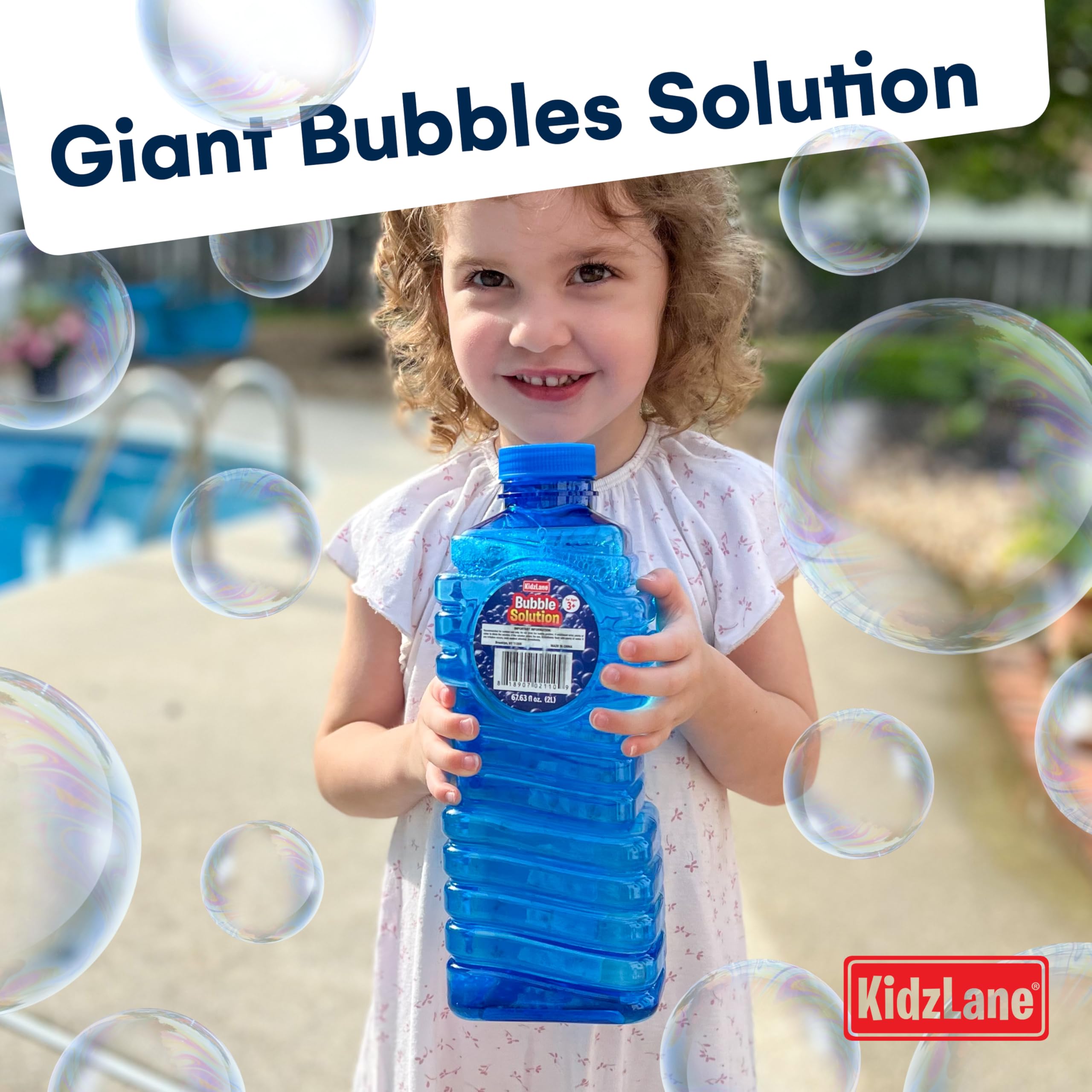 Foto 3 pulgar | Recambio Bubble Solution Kidzlane, 2 Litros, Para Pistolas De Burbujas Y Varitas - Venta Internacional.