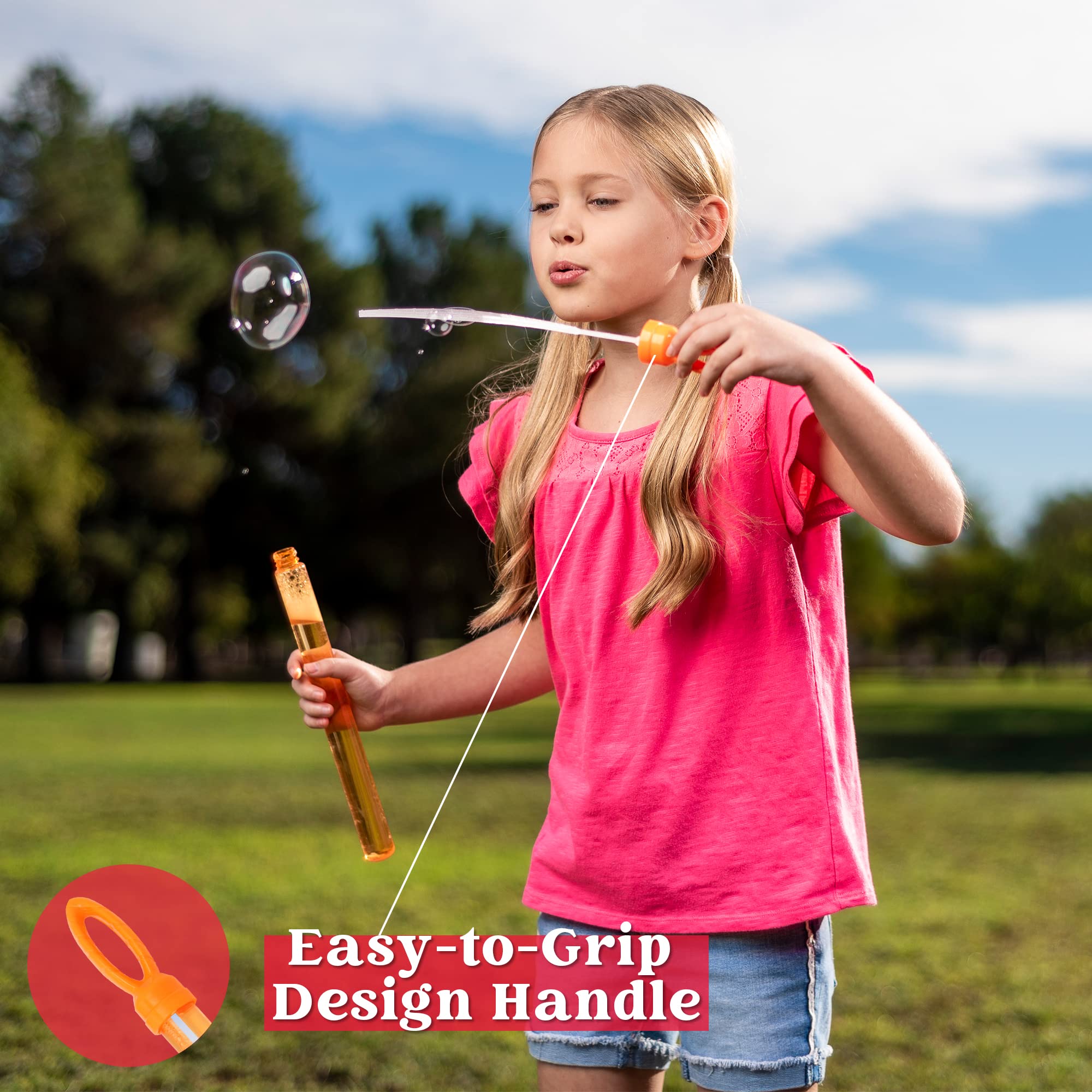 Foto 6 pulgar | Bubble Wands Joyin, Paquete De 24 Unidades, 35 Cm, Soplador De Hojas Grandes Para Niños - Venta Internacional.