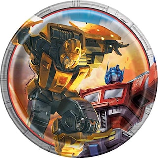 Foto 2 | Paquete De Artículos Para Fiestas Transformers Con 24 Platos Y Pegatina - Venta Internacional.