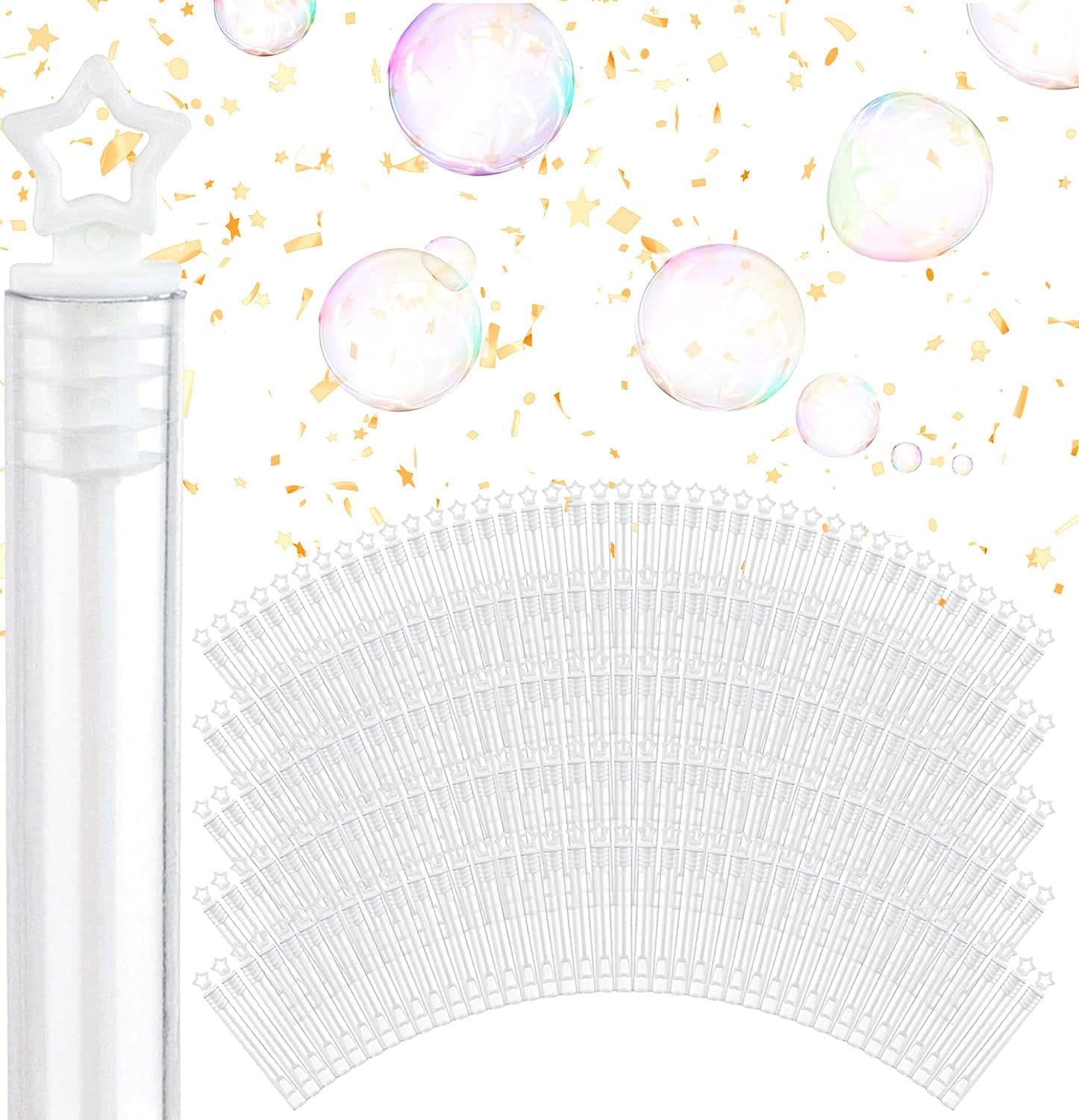 Wedding Bubbles Stock Your Home White Star Top Wedding Bubbles, 100 Unidades - Venta Internacional. $858
