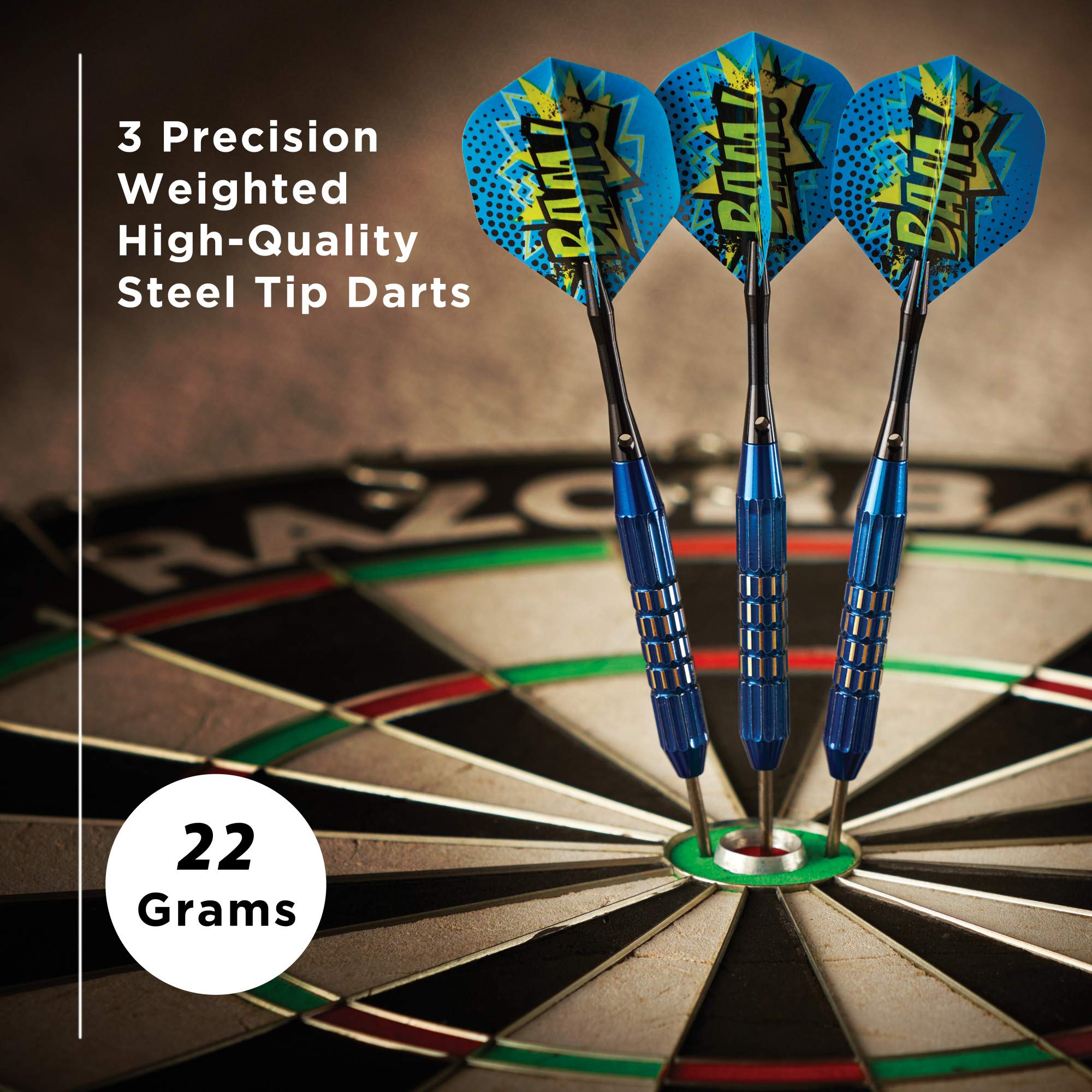Foto 2 | Darts Viper Comix Bam, Punta De Acero Azul, 22 G, Para Diana - Venta Internacional.