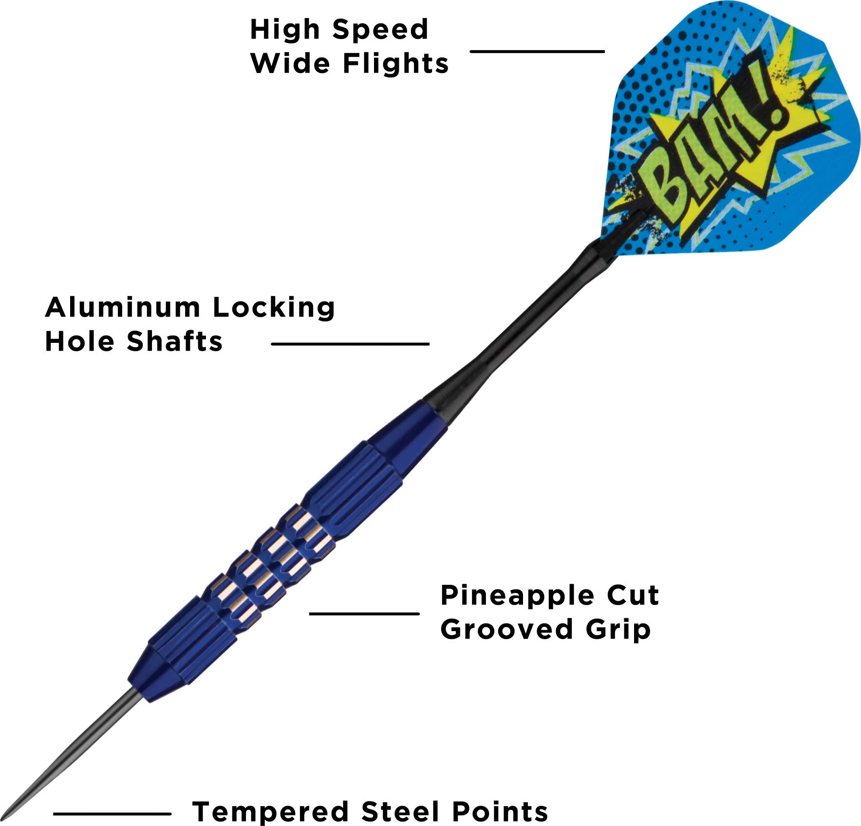 Foto 4 pulgar | Darts Viper Comix Bam, Punta De Acero Azul, 22 G, Para Diana - Venta Internacional.