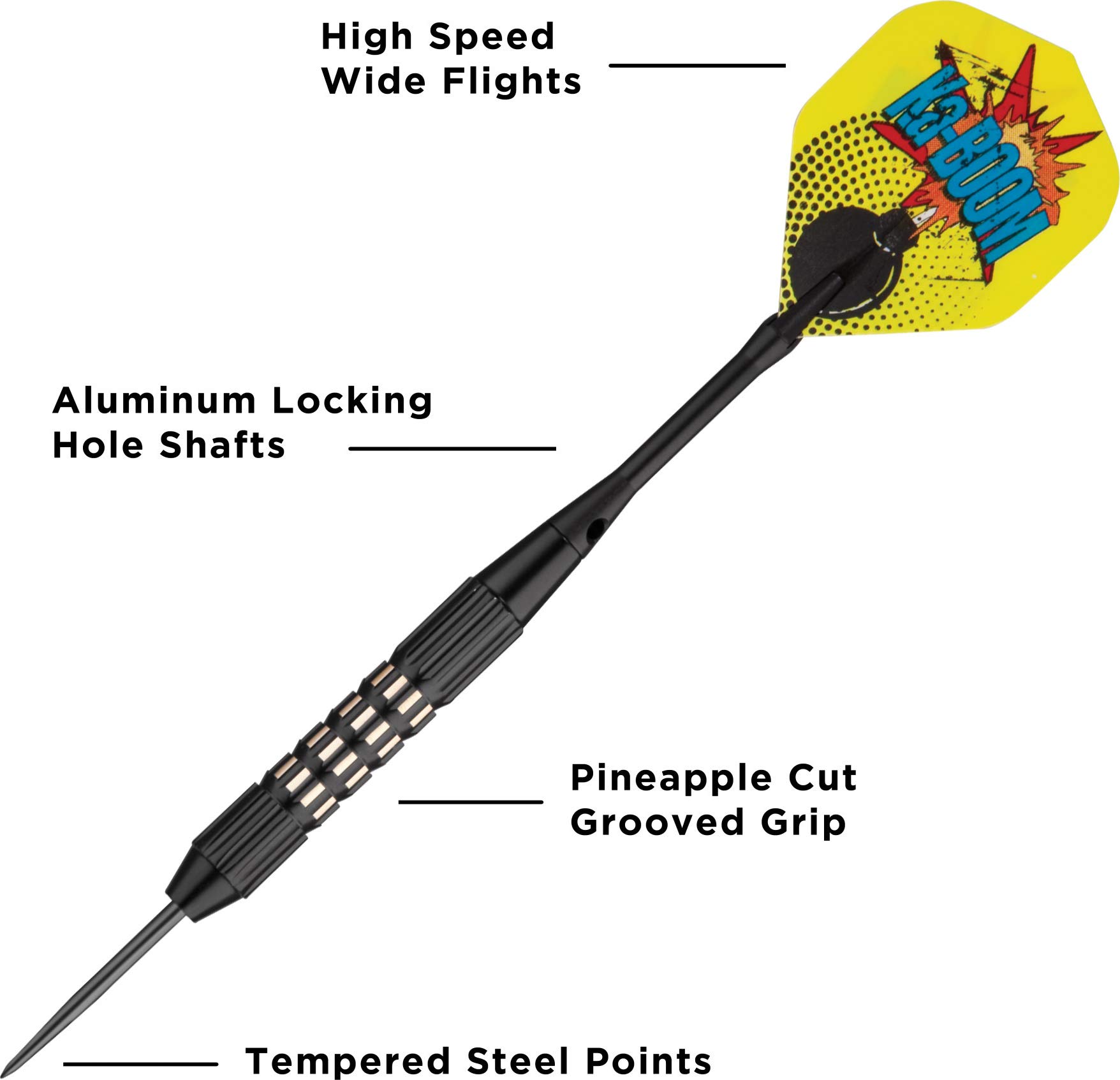 Foto 3 | Darts Viper Comix Ka-boom Con Punta De Acero, 22 G, Para Diana - Venta Internacional.