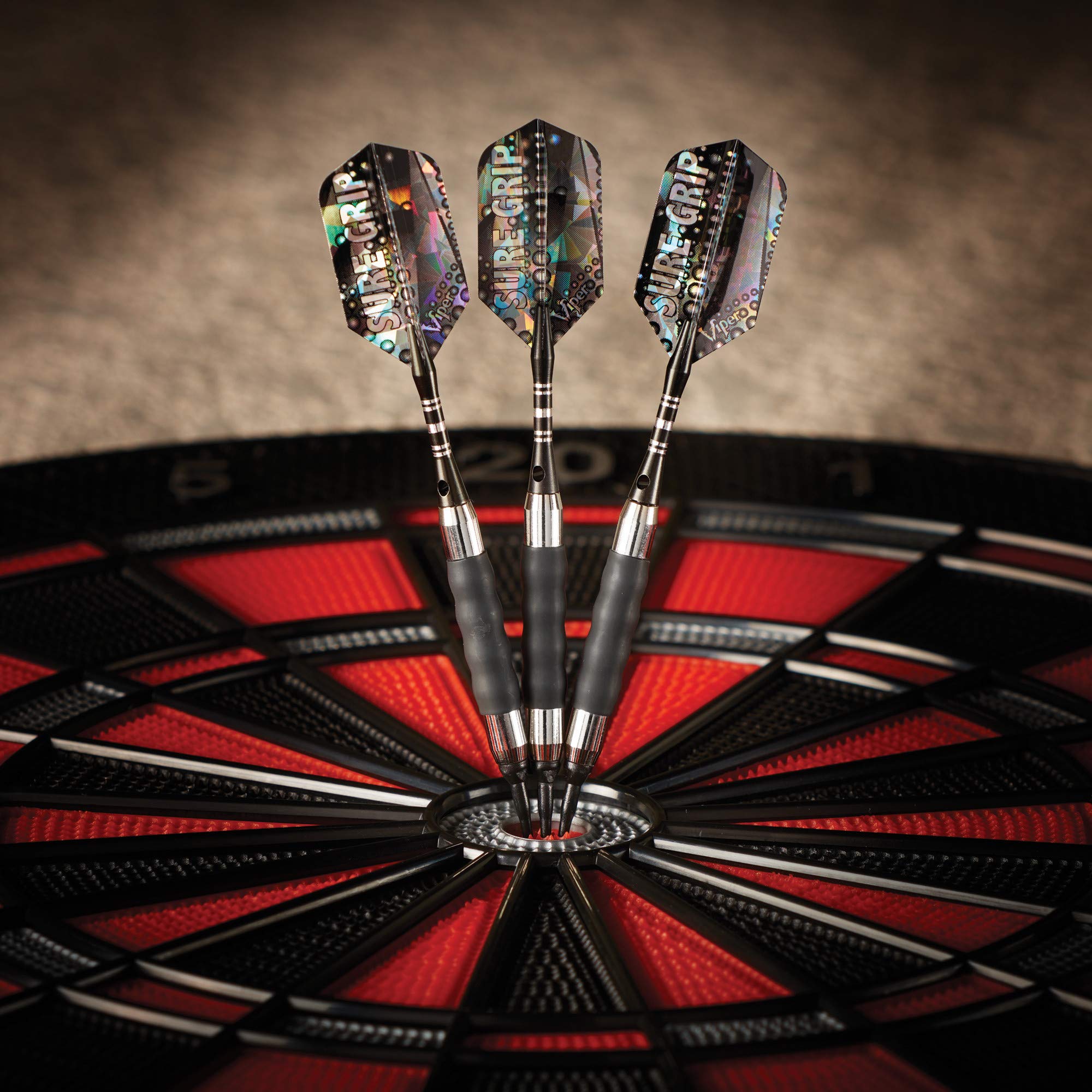 Foto 4 pulgar | Darts Viper Sure Grip Soft Tip, 16 G, Chapado En Níquel Negro - Venta Internacional.