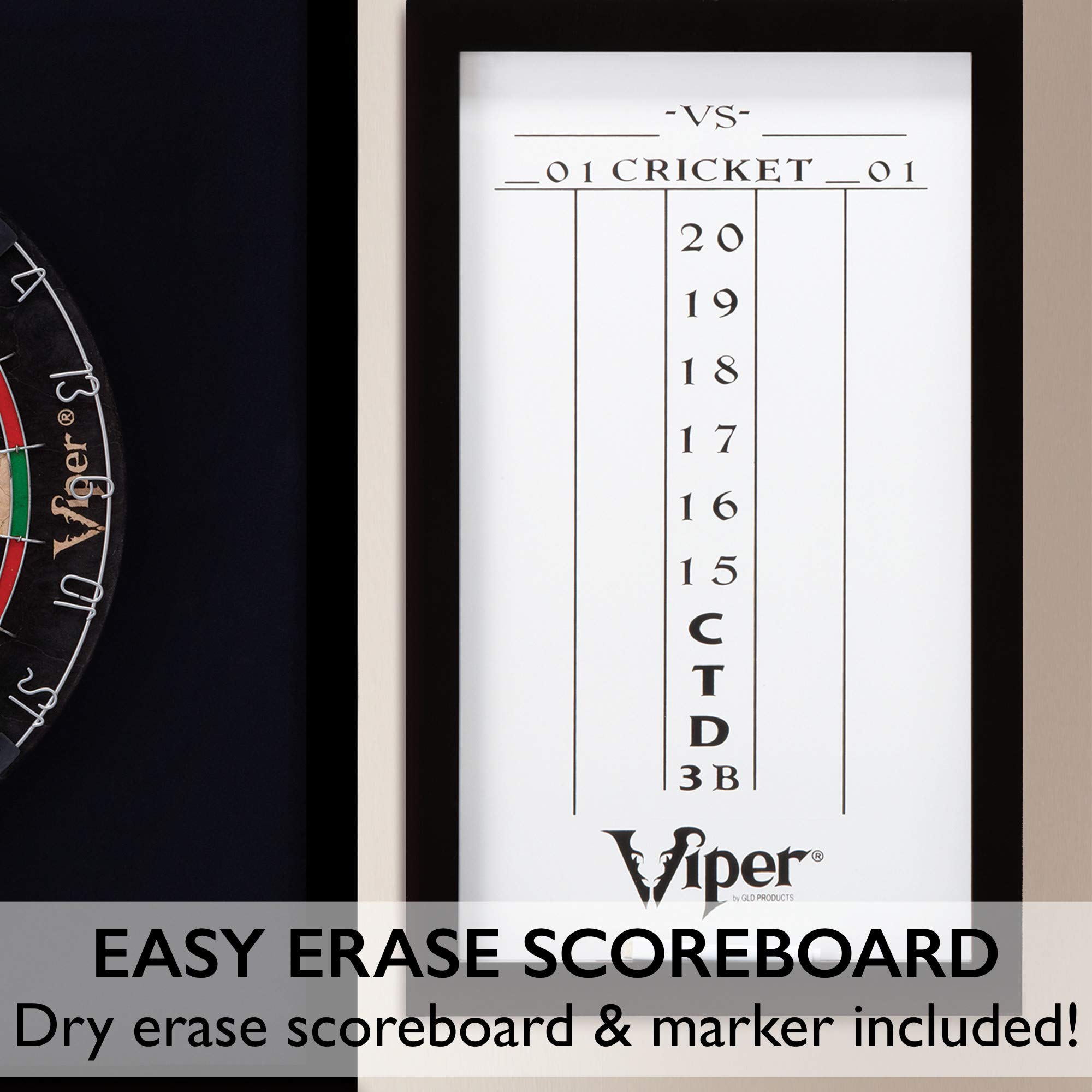 Foto 4 | Juego De Tablero De Dardos Viper Championship Con Marco De Madera - Venta Internacional.