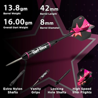 Foto 3 | Dardos Con Punta De Acero Viper Vanity Dart Diva, 22 G, Con Funda - Venta Internacional.