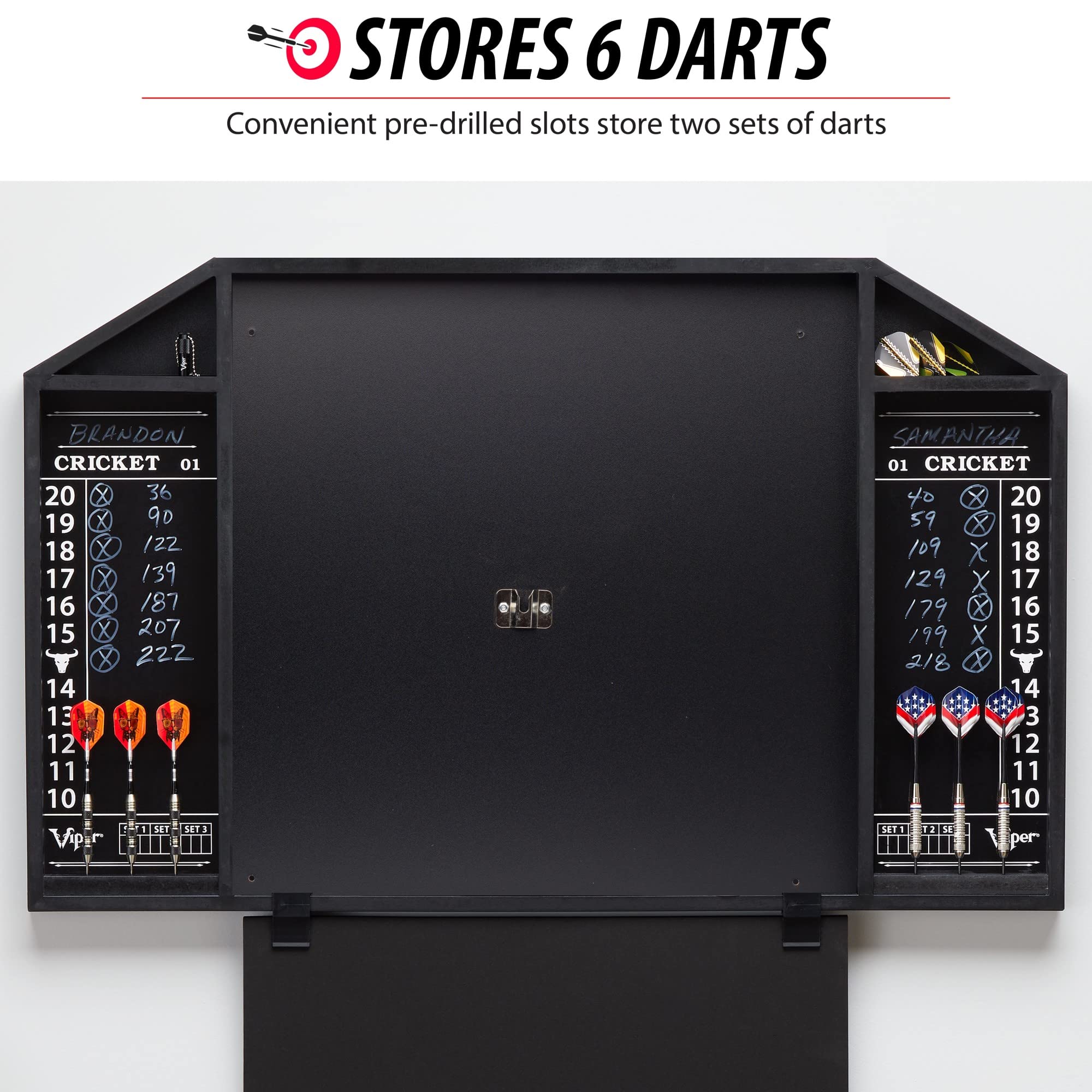 Foto 6 | Tablero Para Dardos Viper Resolute Con Marcadores Y Almacenamiento Para Dardos - Venta Internacional.
